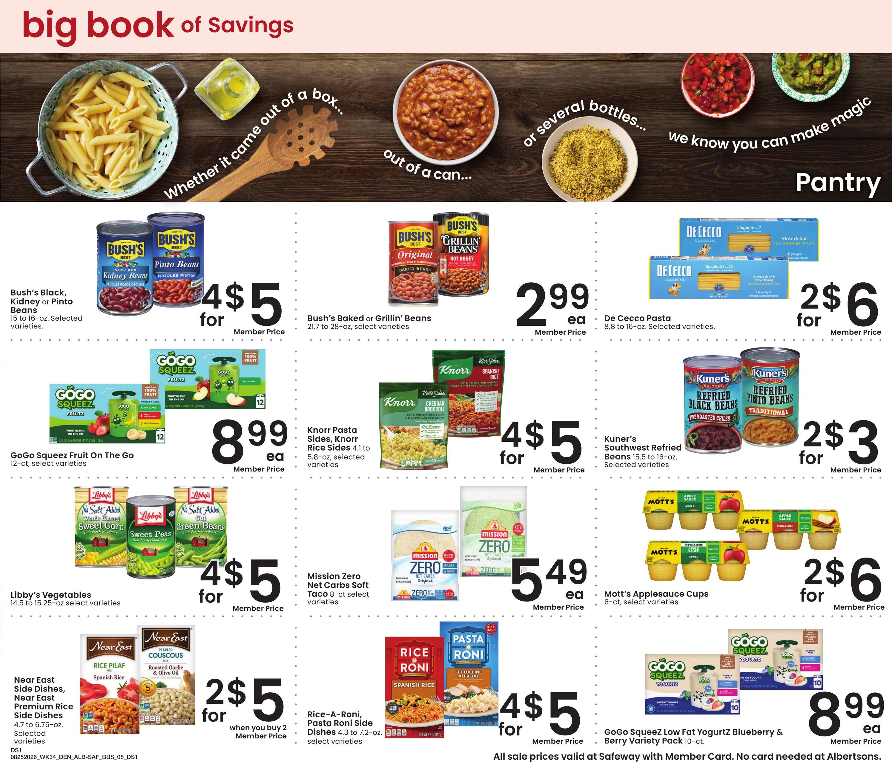 Safeway (Ignacio Area, CO) Big Book of Savings Weekly Ad August 25 - September 28, 2026