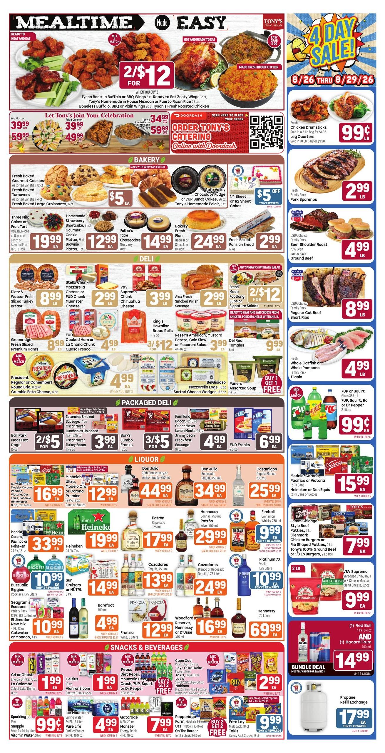 Tony's Fresh Market (Elgin–Roselle Area, IL) Weekly Ad August 26 - September 1, 2026