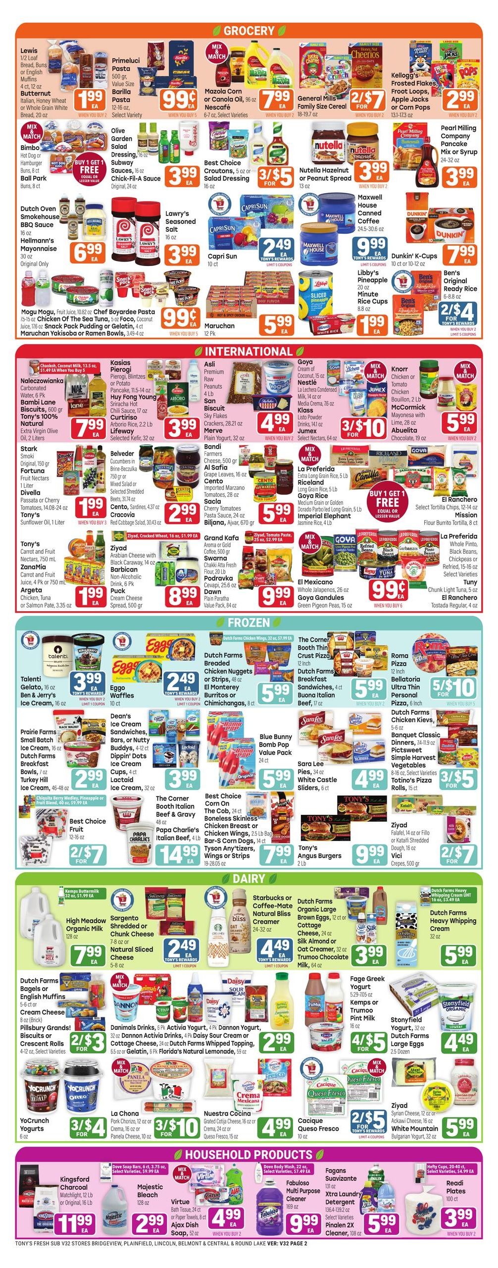 Tony's Fresh Market (Bedford Park Area, IL) Weekly Ad August 26 - September 1, 2026