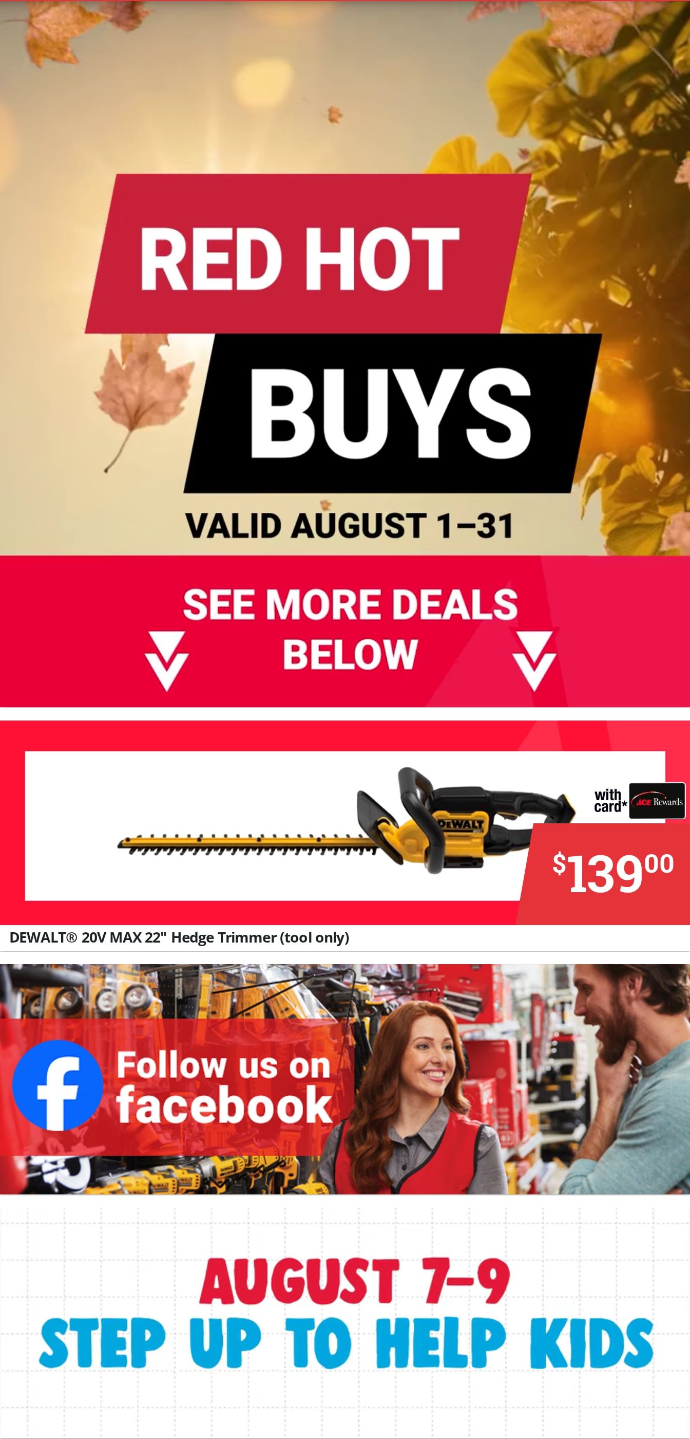 Ace Fix It (3170 Louisville Rd, Bowling Green, KY) Weekly Ad August 1 - 31, 2026