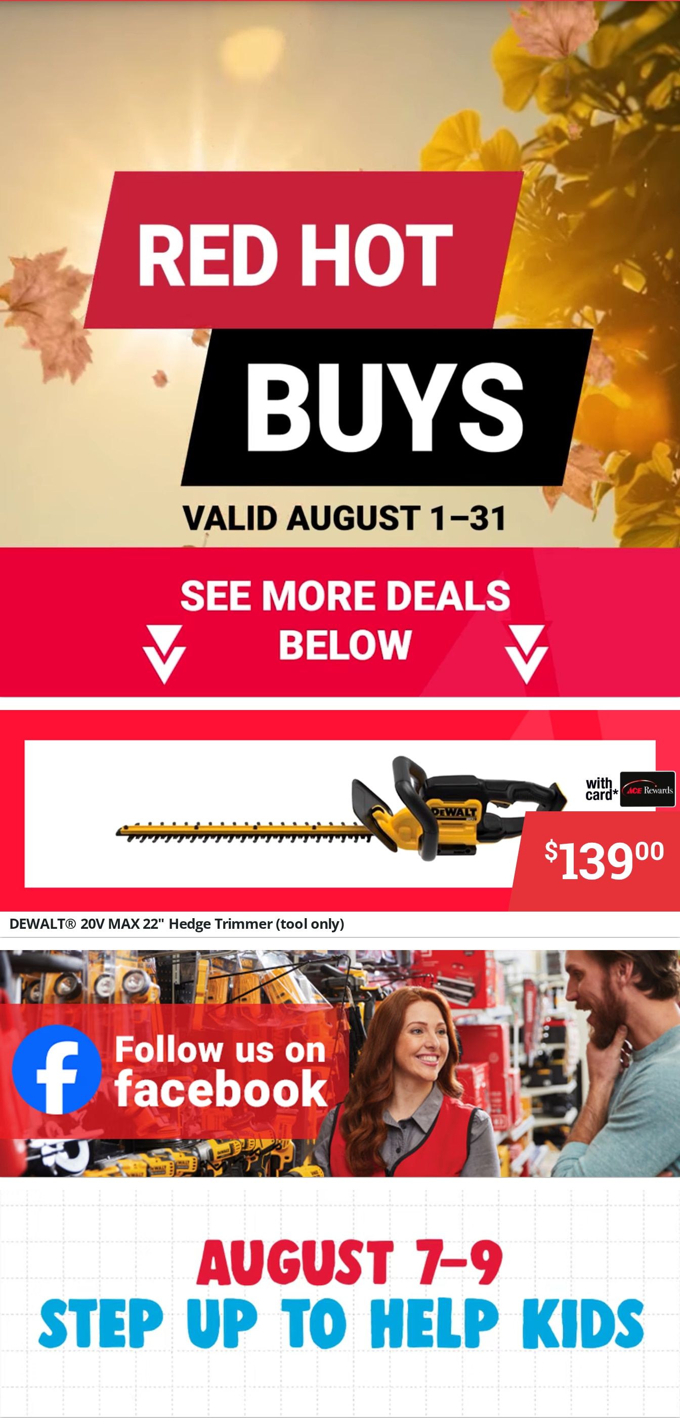 Ace Fix It (3170 Louisville Rd, Bowling Green, KY) Weekly Ad August 1 - 31, 2026