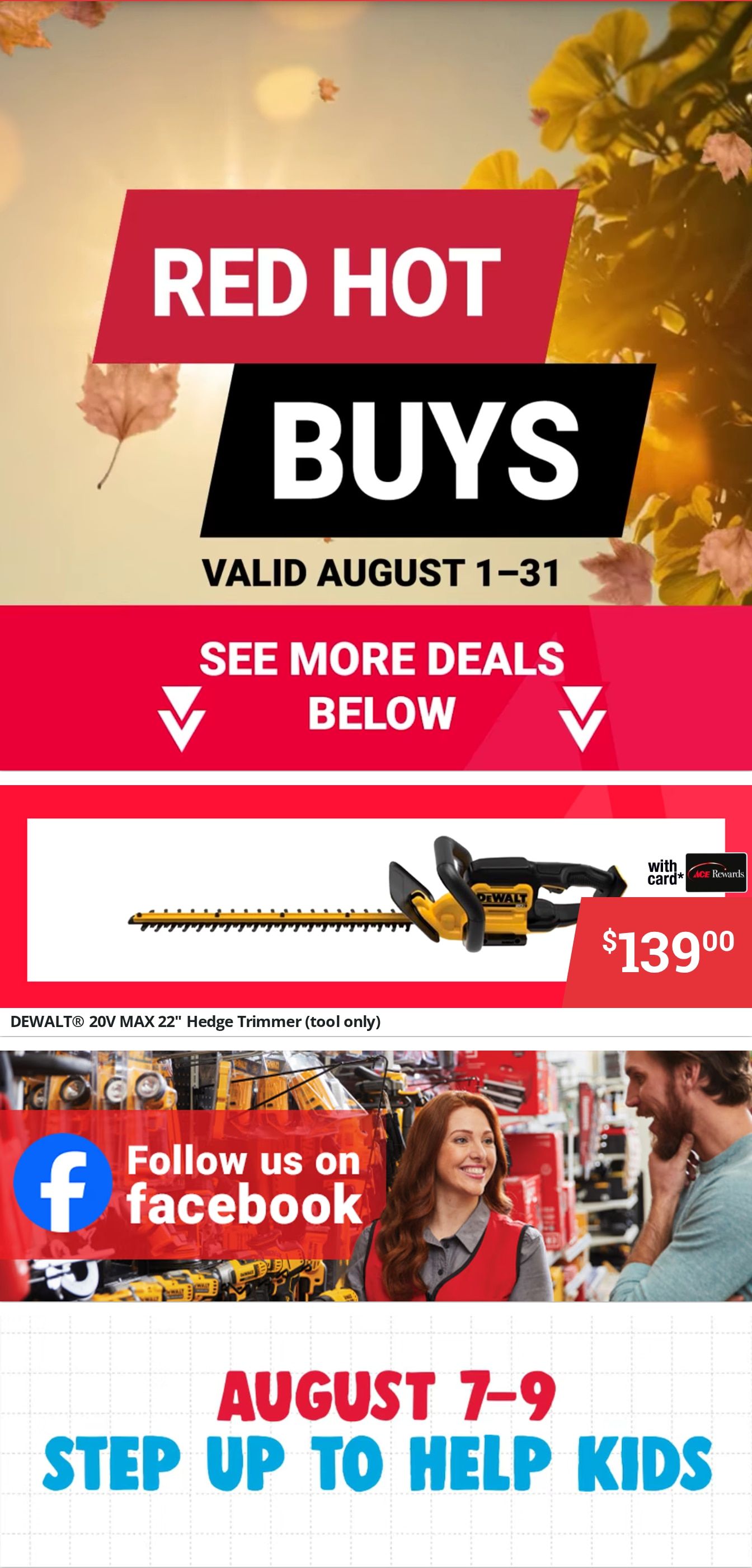 Ace Fix It (Lafayette, TN) Weekly Ad August 1 - 31, 2026