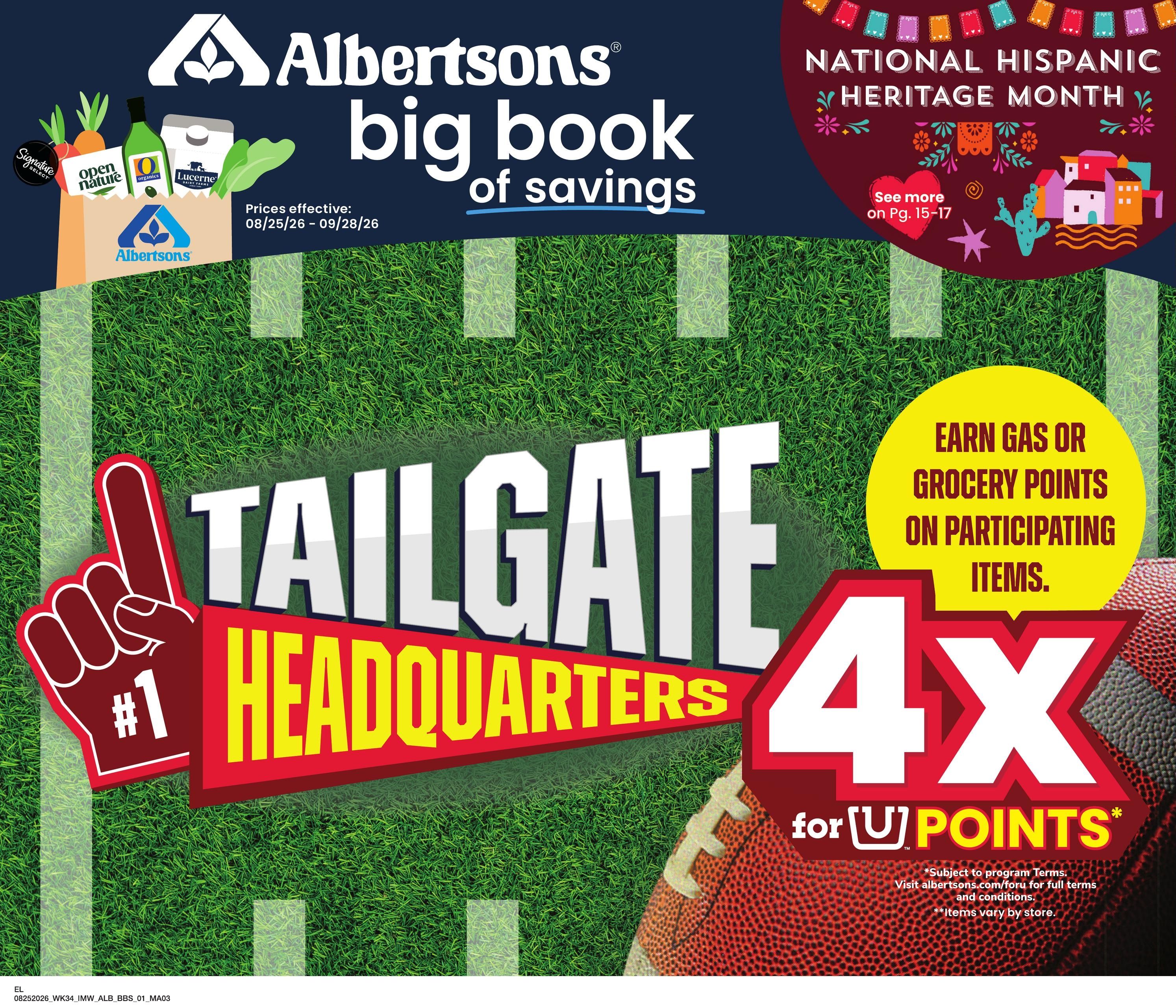 Albertsons (Elko-Ruby Valley Area, NV) Big Book of Savings Weekly Ad August 25 - September 28, 2026