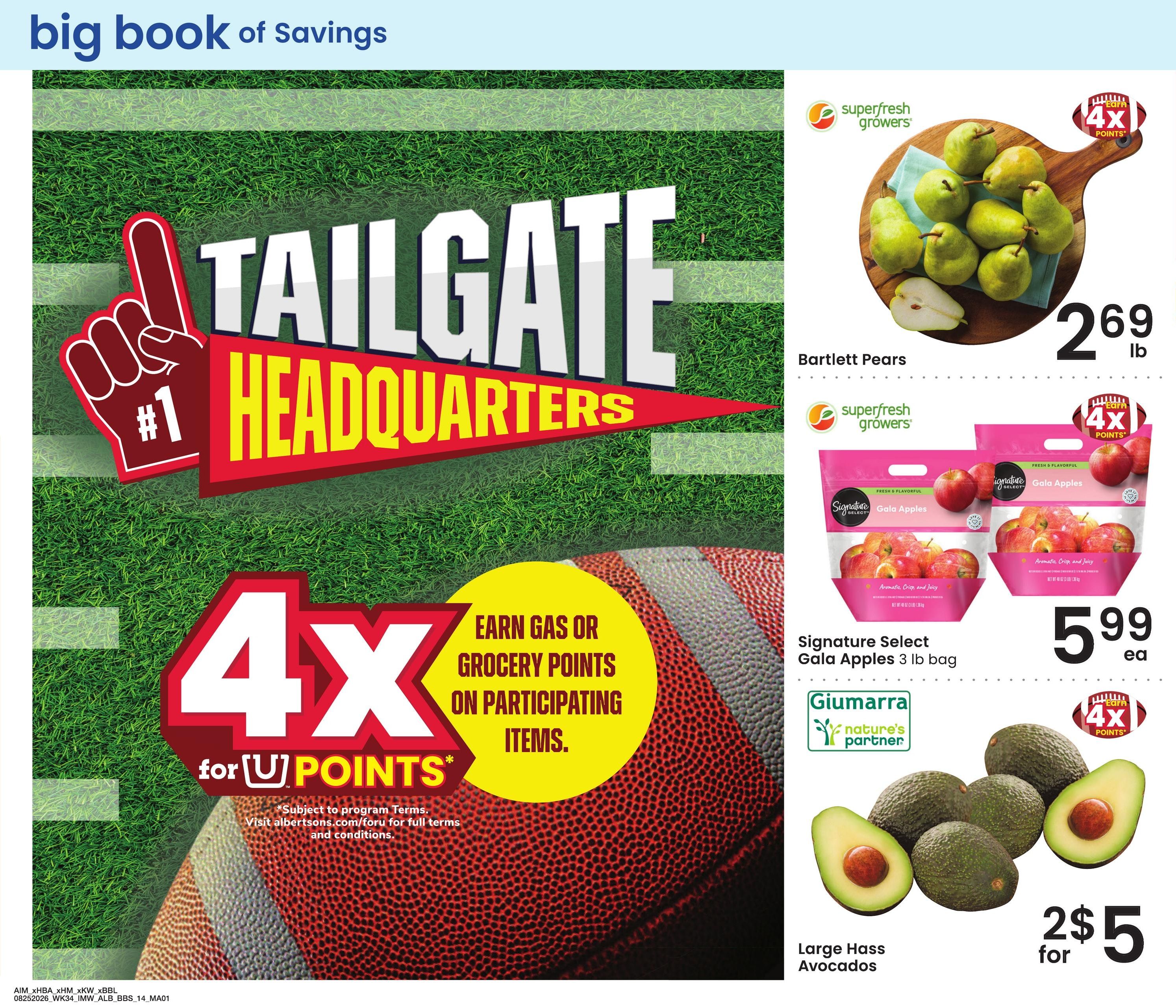 Albertsons (Elko-Ruby Valley Area, NV) Big Book of Savings Weekly Ad August 25 - September 28, 2026