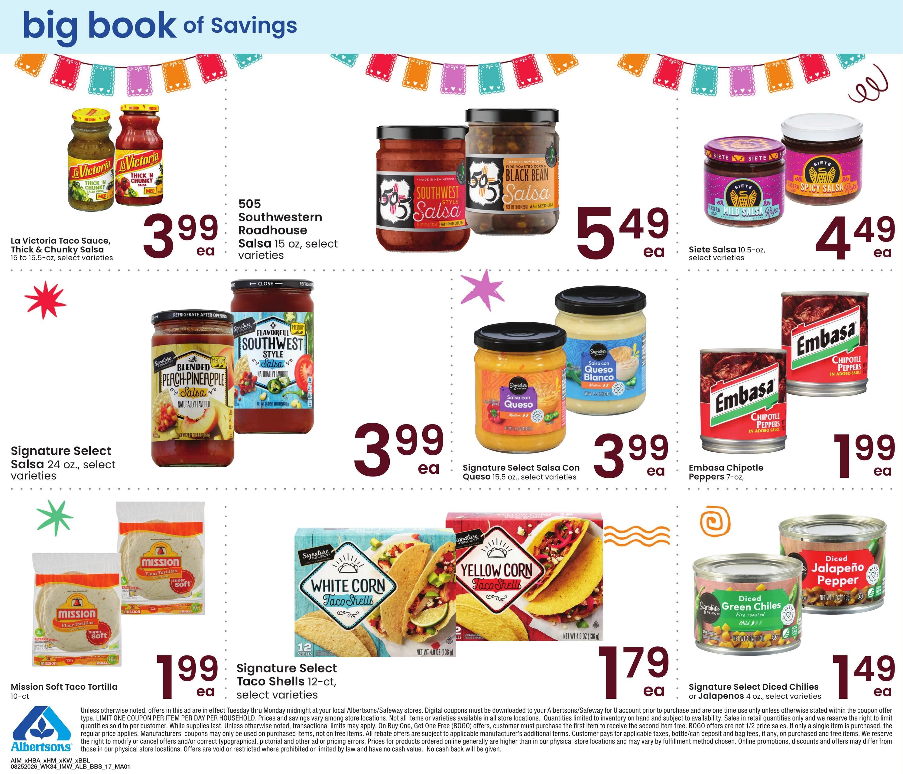 Albertsons (Elko-Ruby Valley Area, NV) Big Book of Savings Weekly Ad August 25 - September 28, 2026