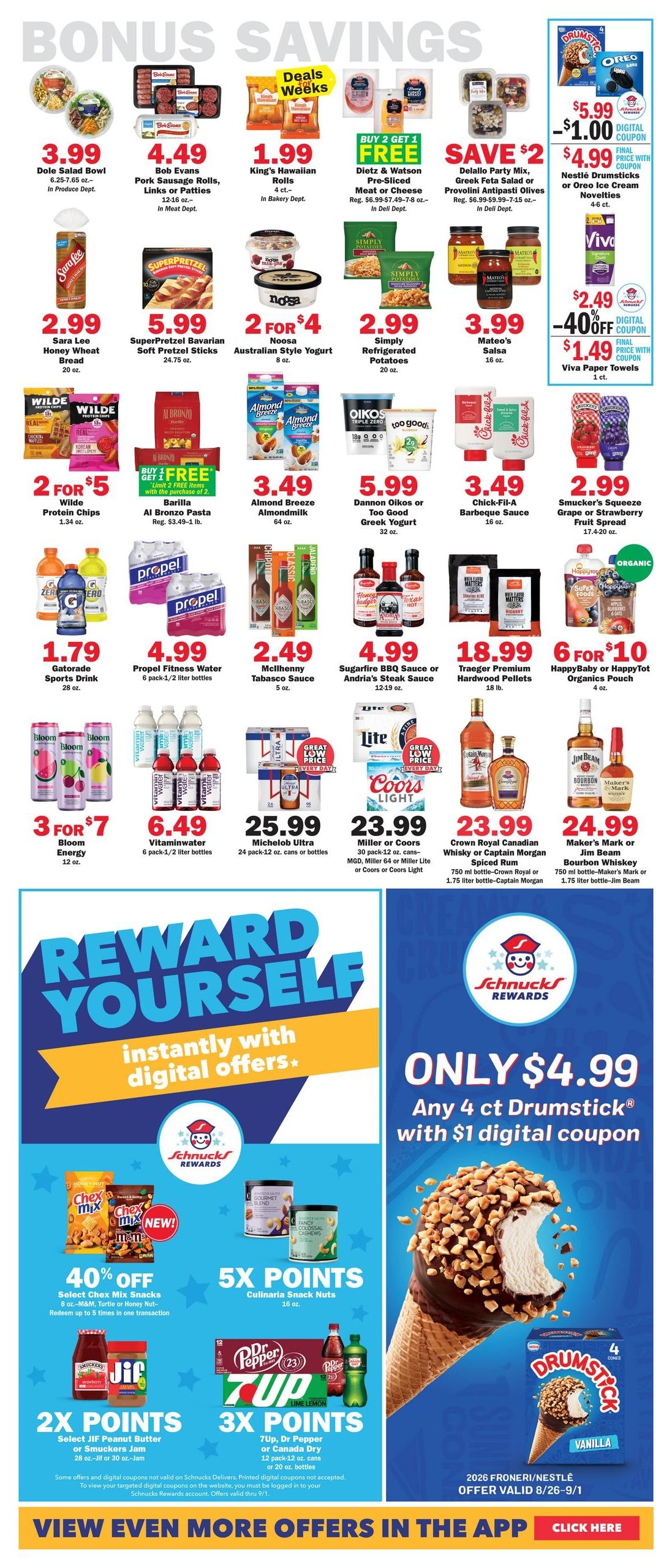 Schnucks (Kelso–Cape Girardeau Area, IL–MO) Weekly Print Weekly Ad August 26 - September 1, 2026