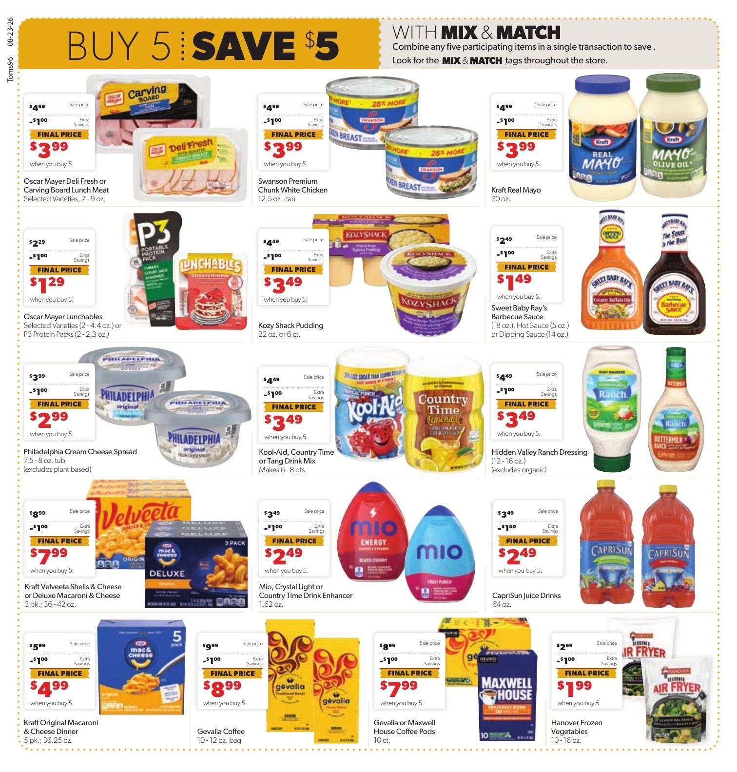 Tom's Food Center (Portland, MI) Weekly Ad August 23 - 29, 2026