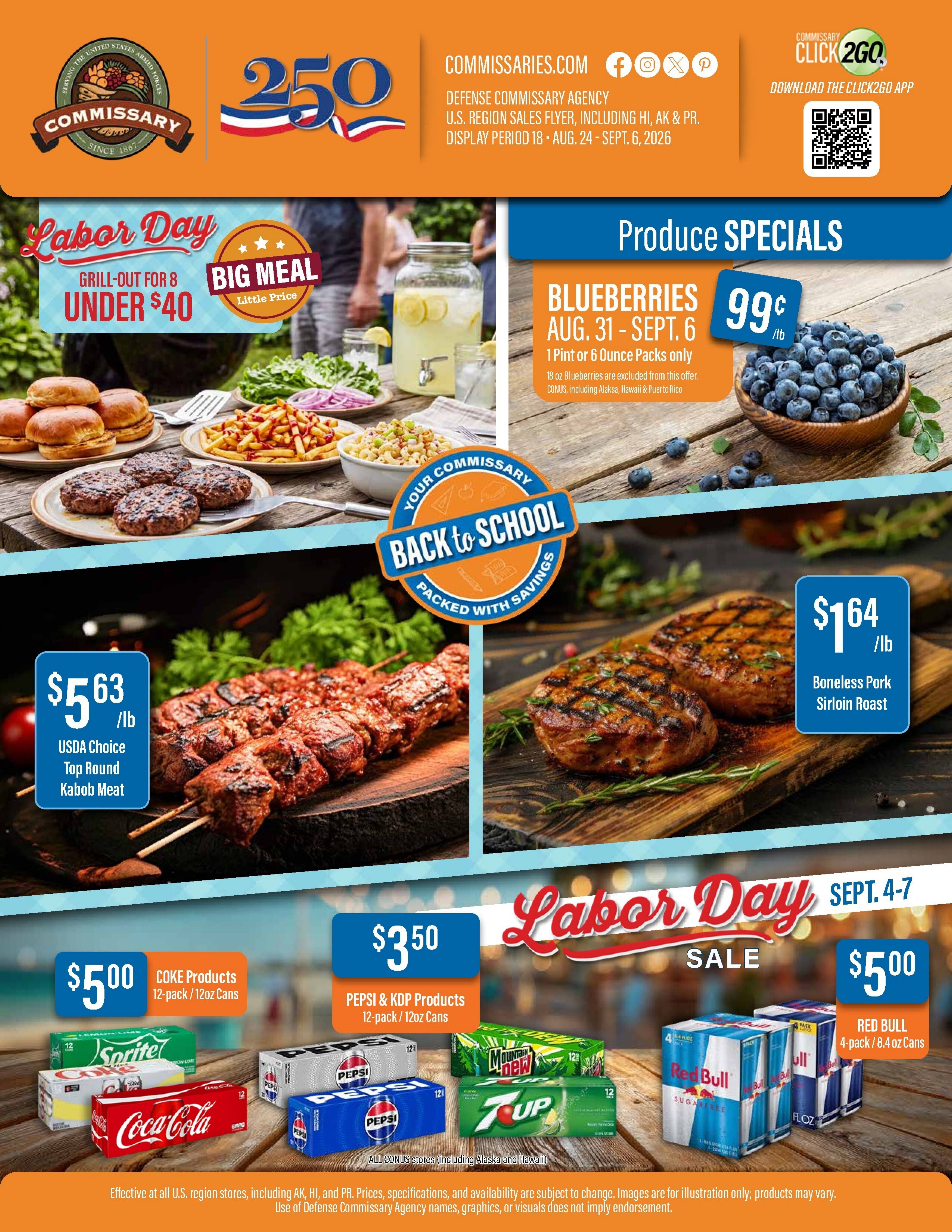 Commissary Store Weekly Ad August 24 - September 6, 2026