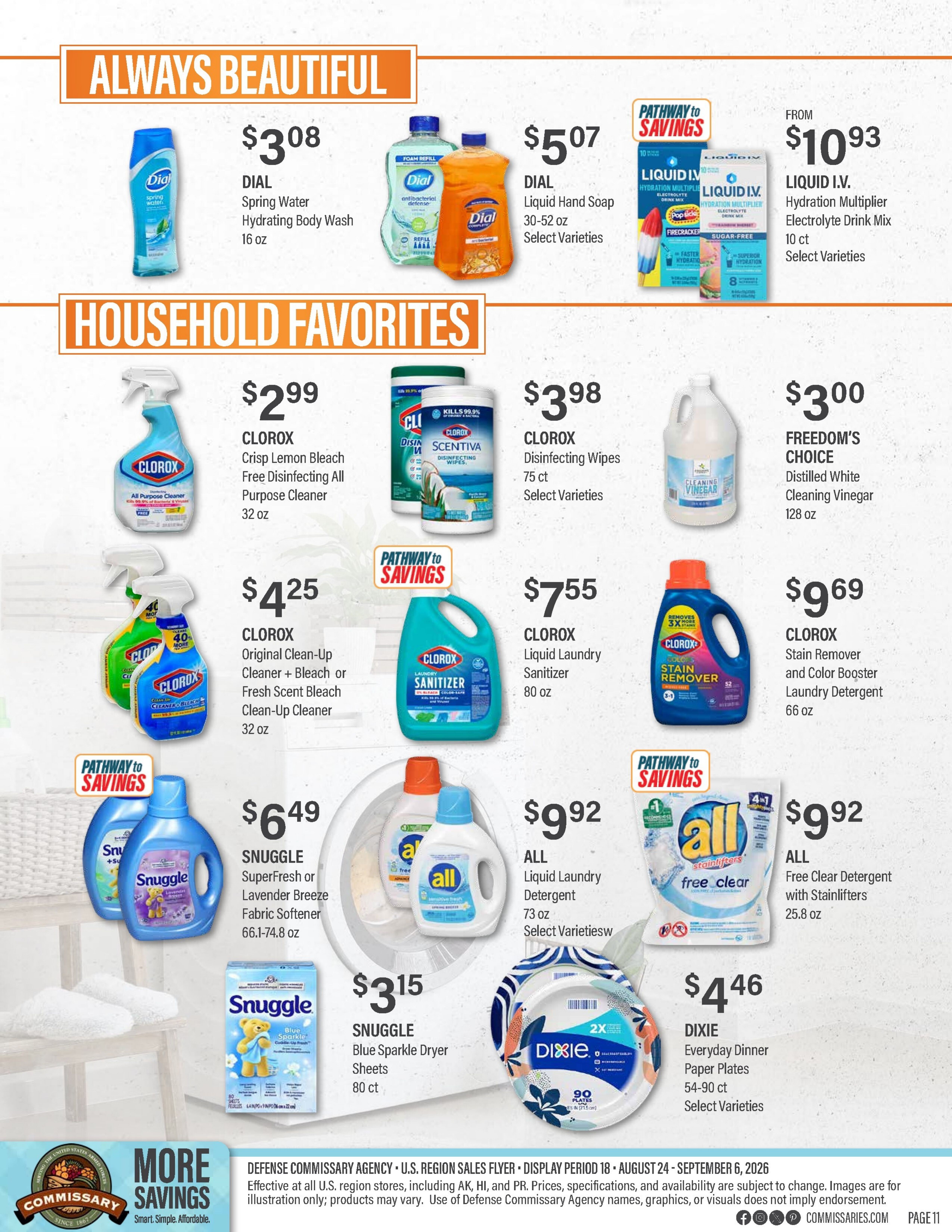 Commissary Store Weekly Ad August 24 - September 6, 2026