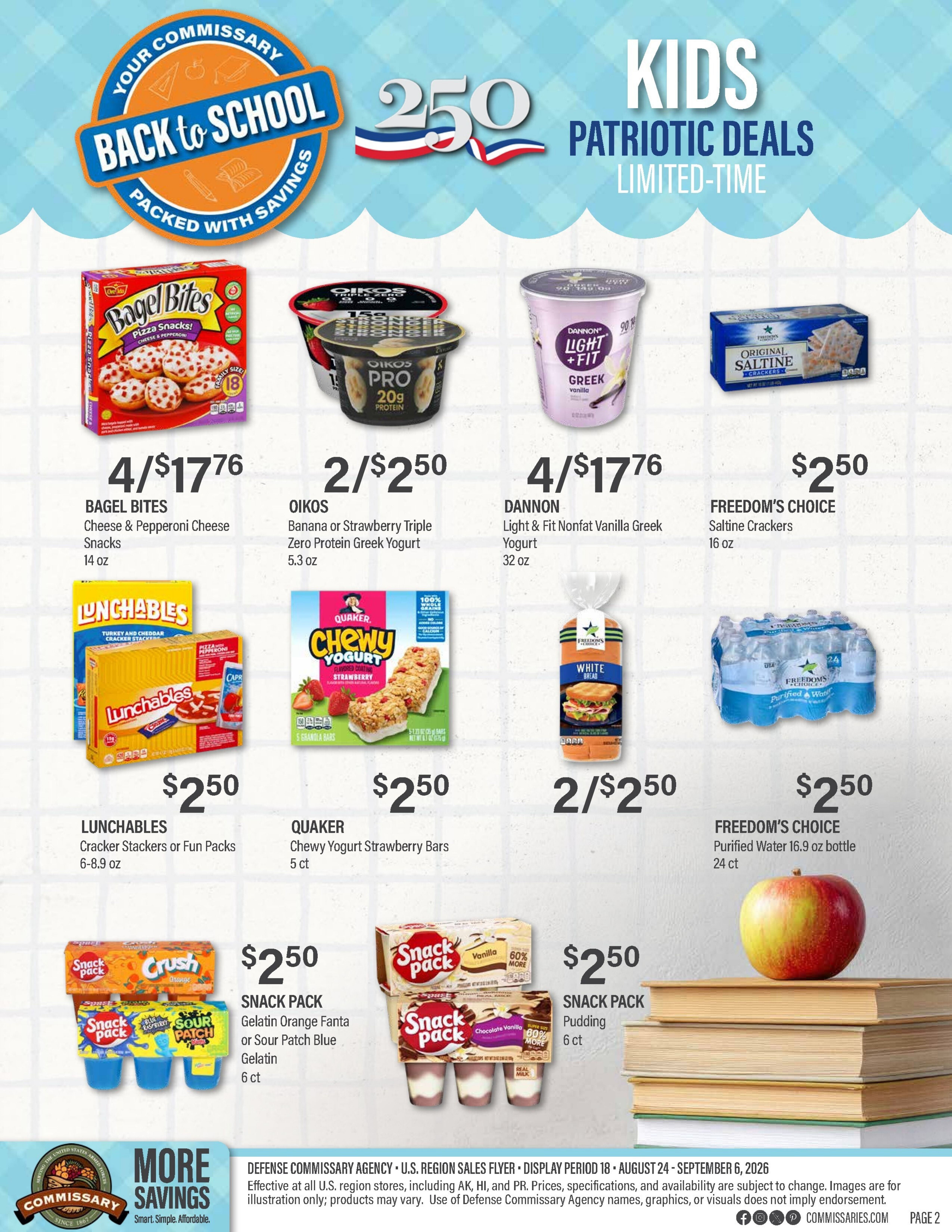 Commissary Store Weekly Ad August 24 - September 6, 2026