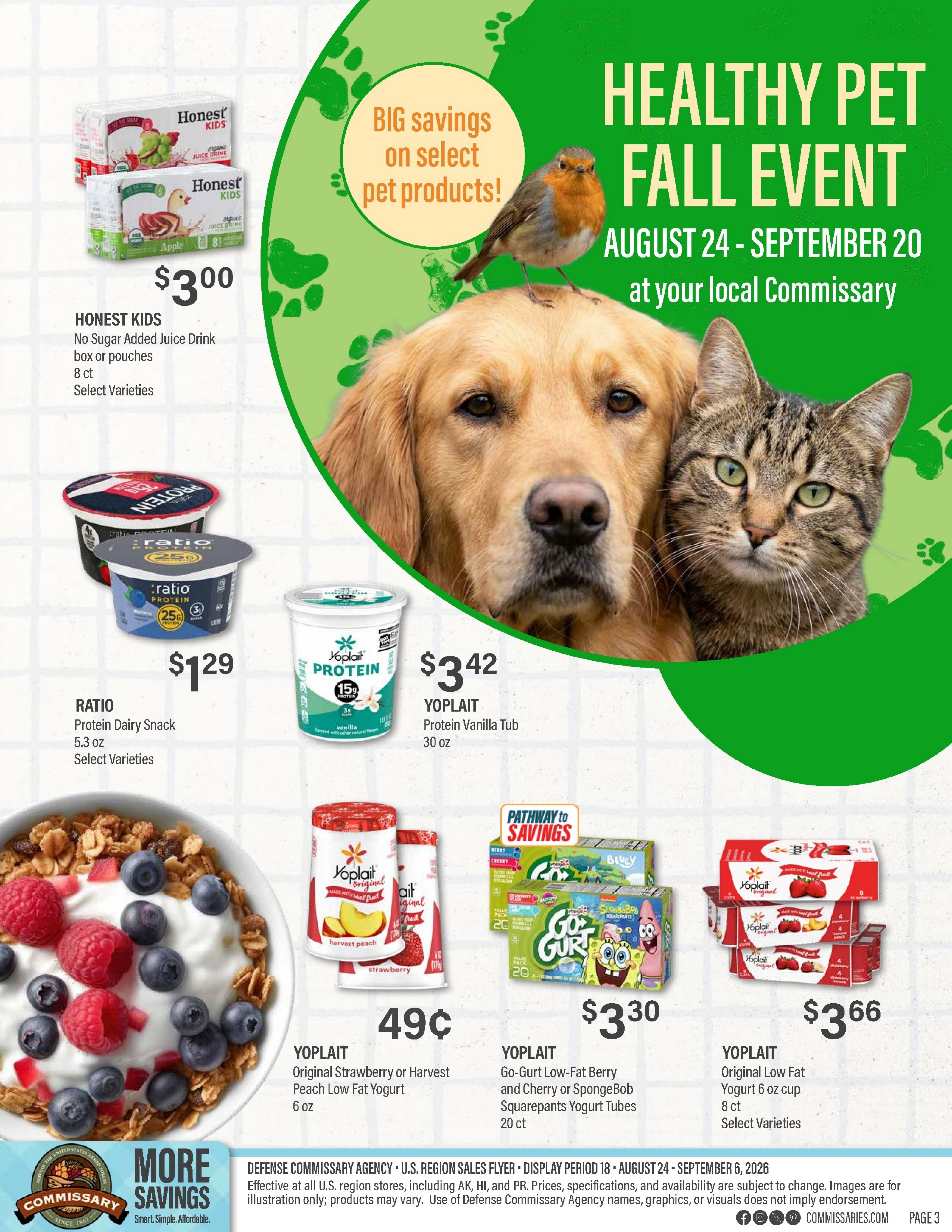 Commissary Store Weekly Ad August 24 - September 6, 2026