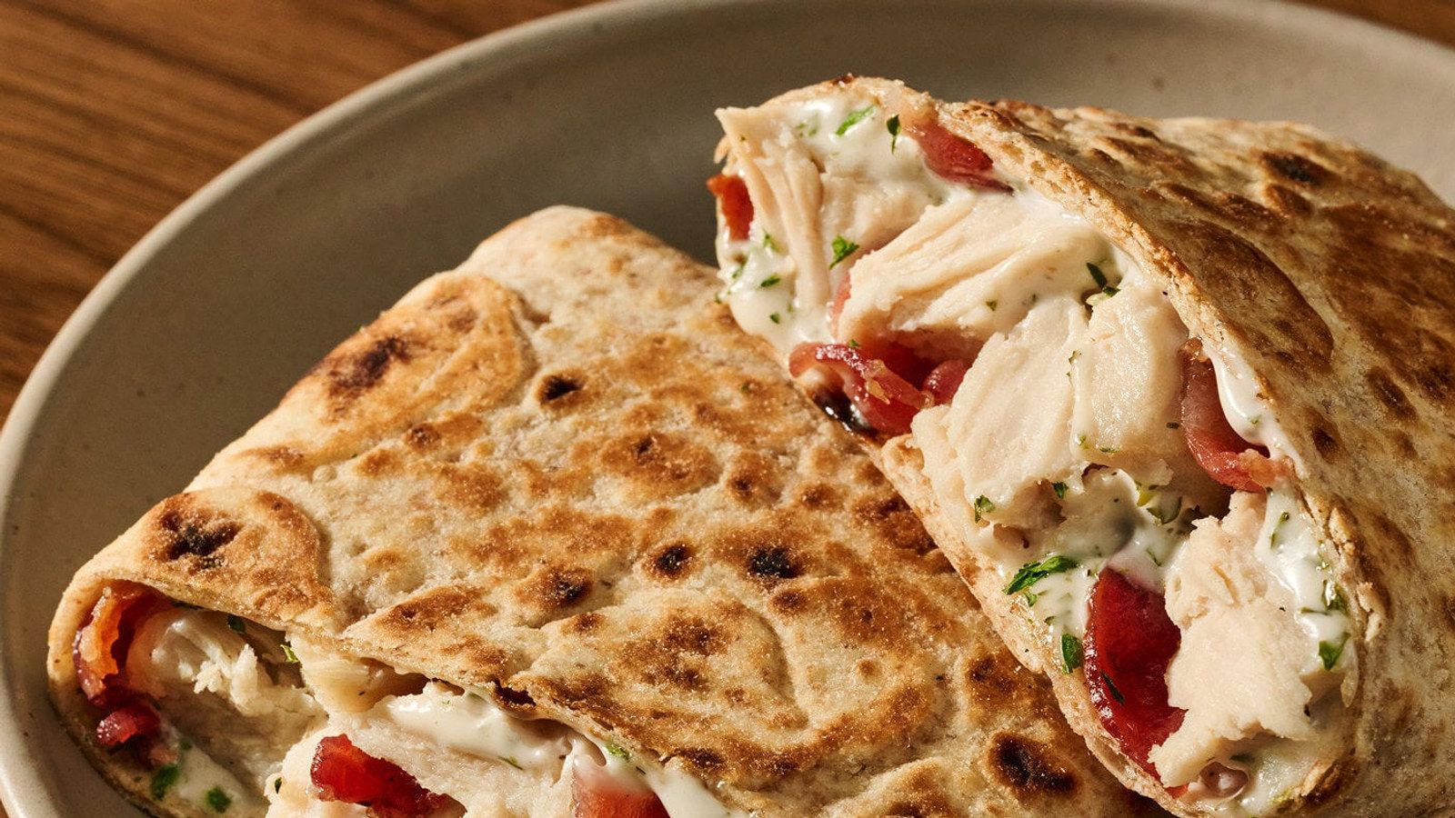 Starbucks: New Chicken Bacon Protein Pocket Starbucks: New Chicken Bacon Protein Pocket