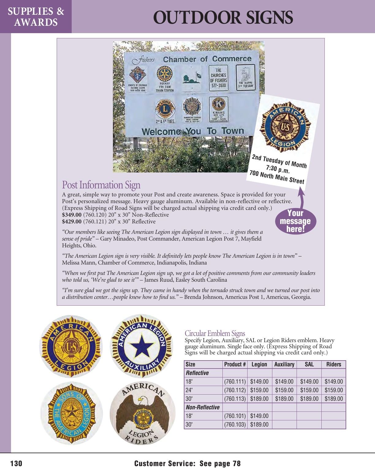 American Legion Flag & Emblem Catalog Weekly Ad January 1 - December 31, 2026