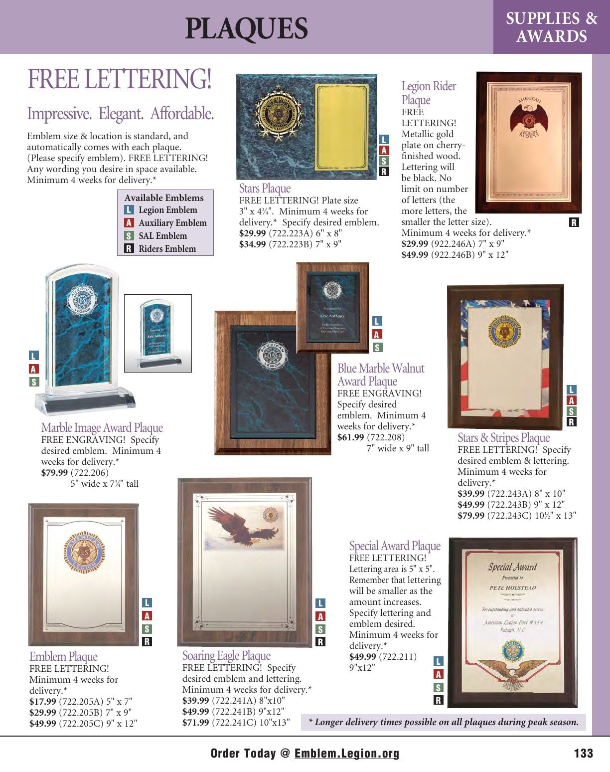 American Legion Flag & Emblem Catalog Weekly Ad January 1 - December 31, 2026
