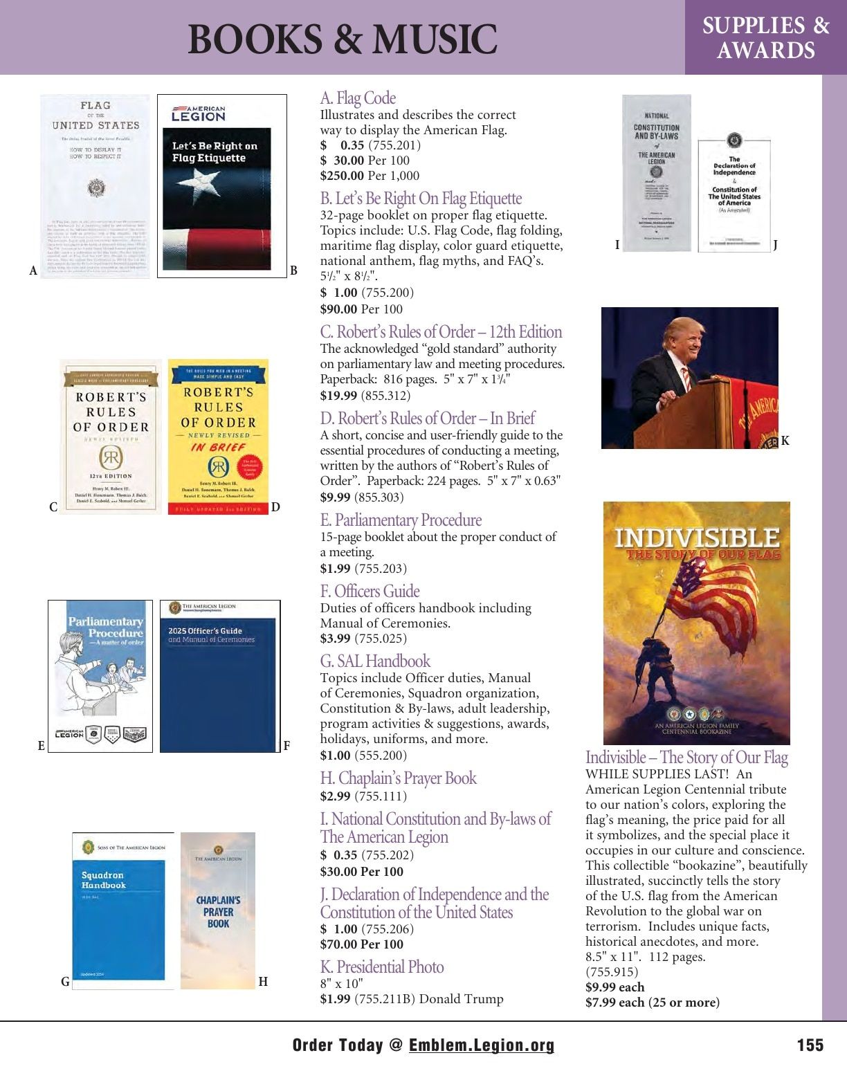 American Legion Flag & Emblem Catalog Weekly Ad January 1 - December 31, 2026