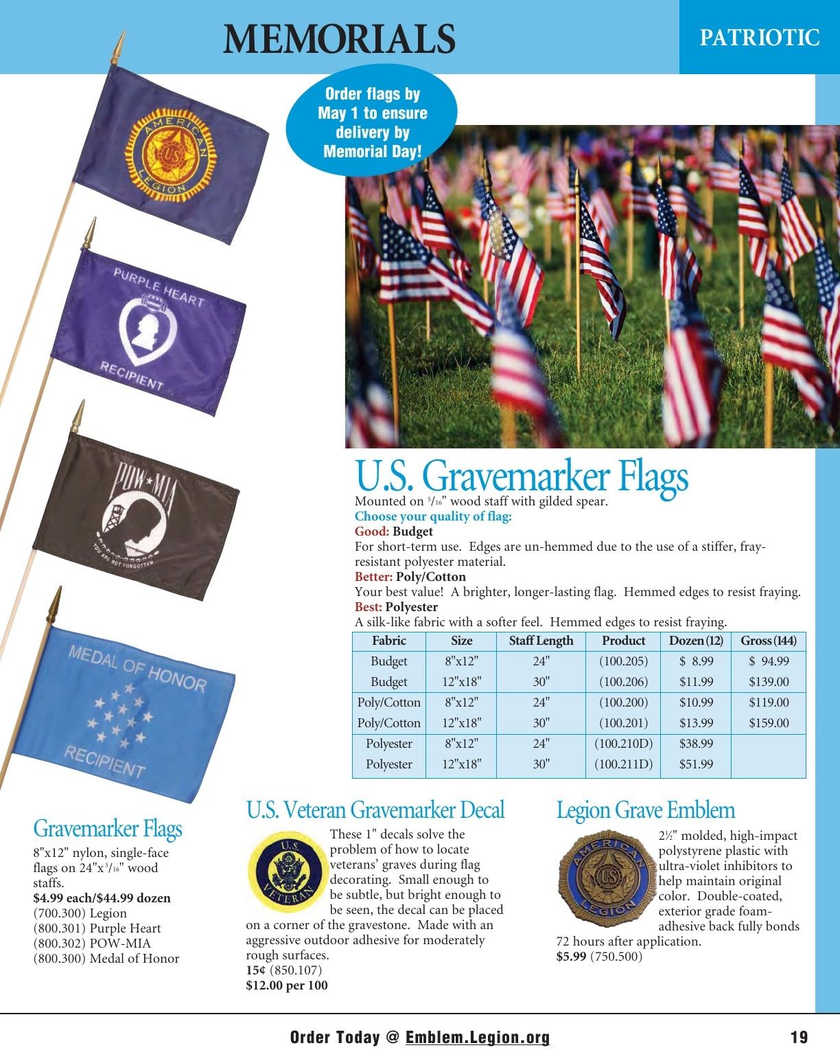 American Legion Flag & Emblem Catalog Weekly Ad January 1 - December 31, 2026