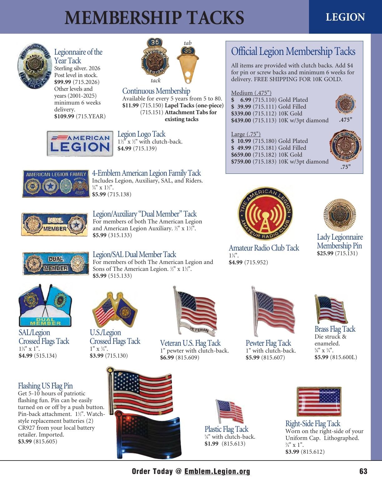American Legion Flag & Emblem Catalog Weekly Ad January 1 - December 31, 2026