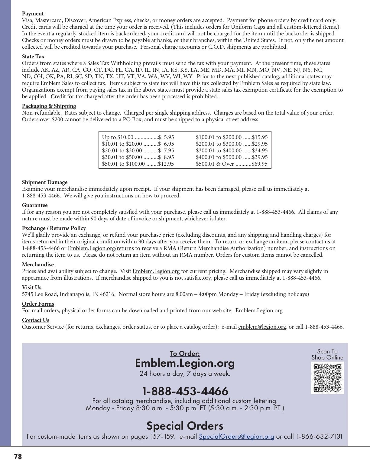 American Legion Flag & Emblem Catalog Weekly Ad January 1 - December 31, 2026
