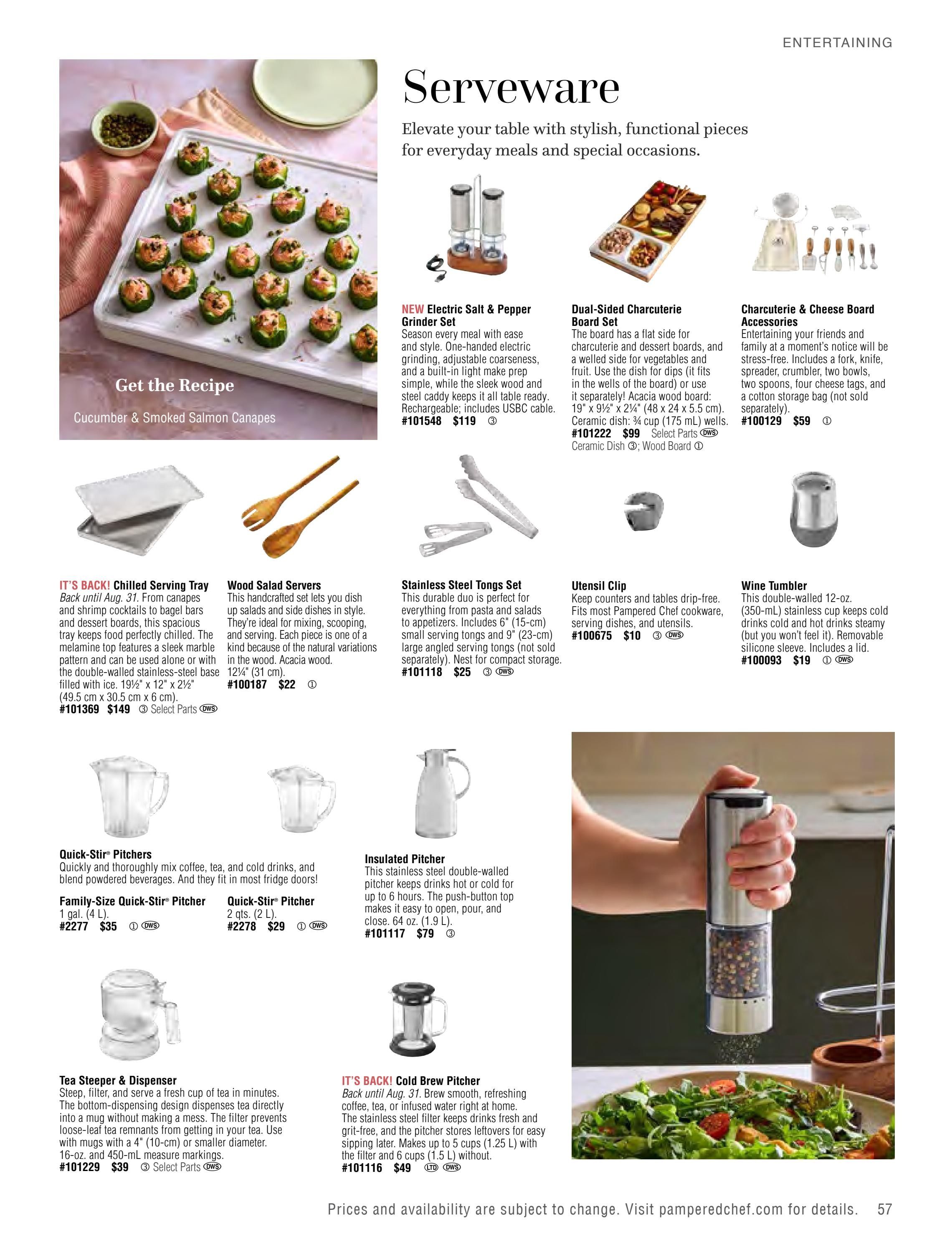 Pampered Chef Spring/Summer 2026 Catalog Weekly Ad March 1 - August 31, 2026