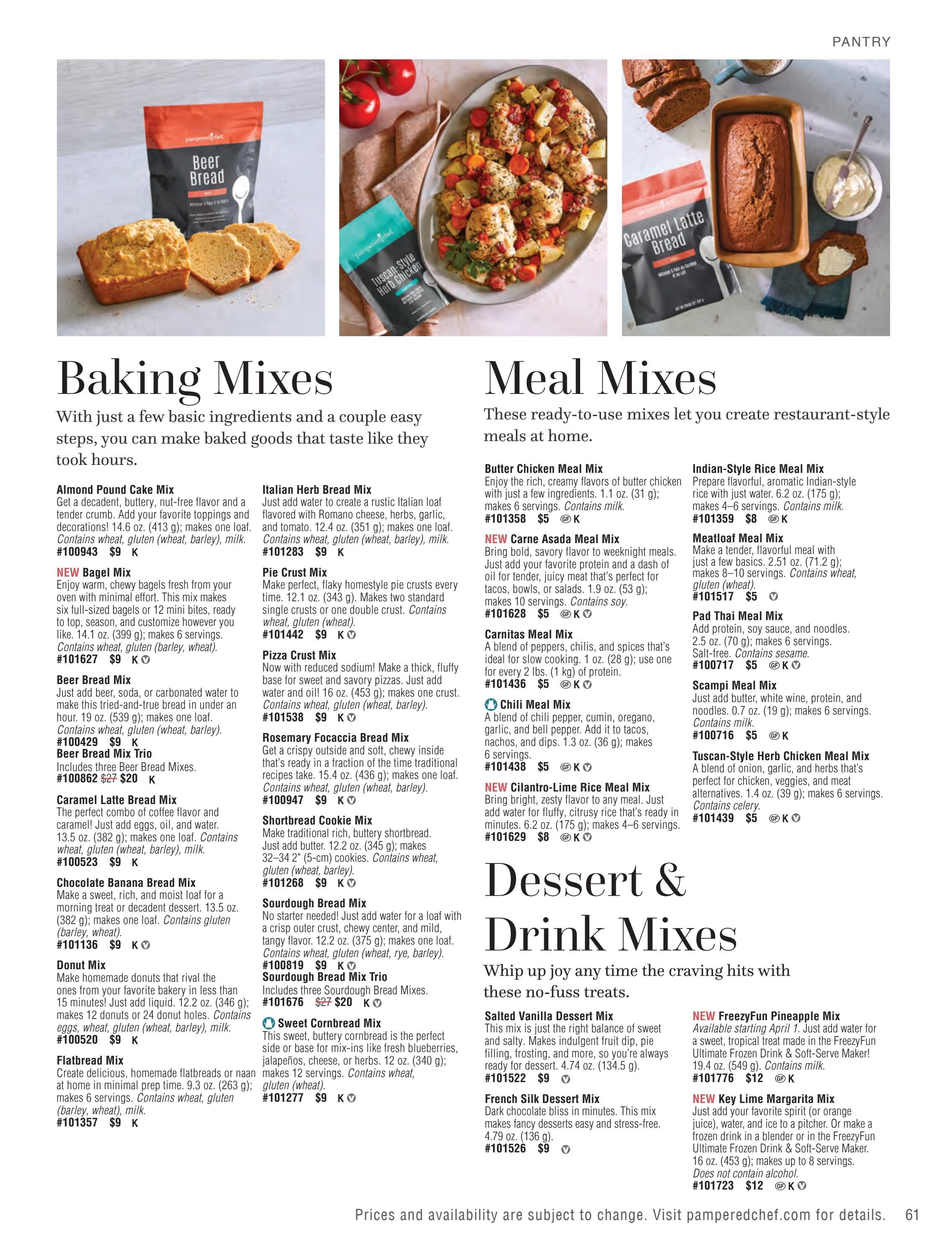 Pampered Chef Spring/Summer 2026 Catalog Weekly Ad March 1 - August 31, 2026