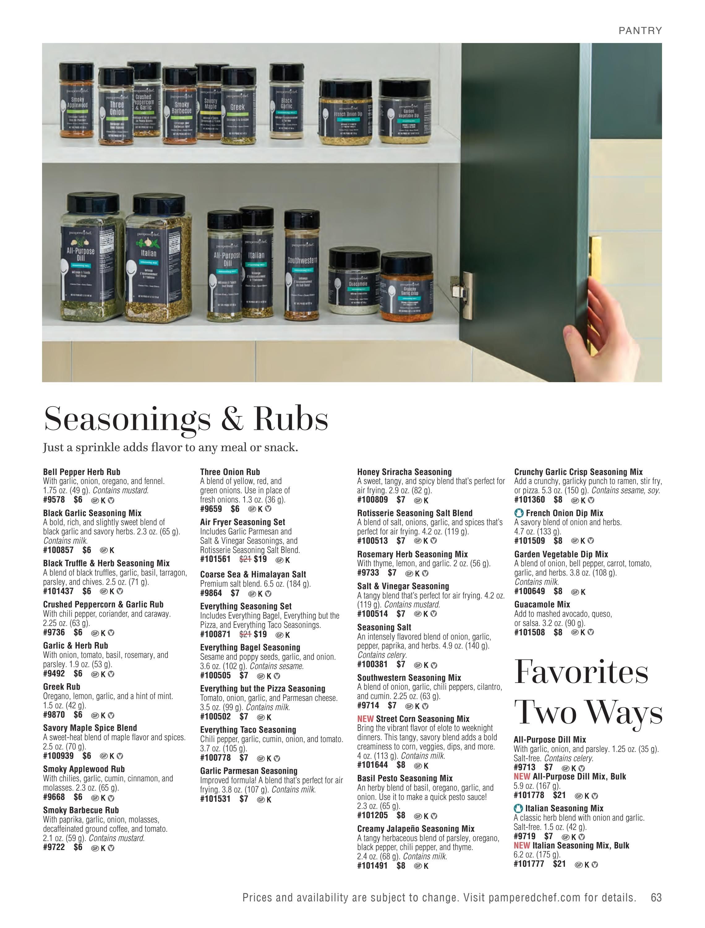 Pampered Chef Spring/Summer 2026 Catalog Weekly Ad March 1 - August 31, 2026