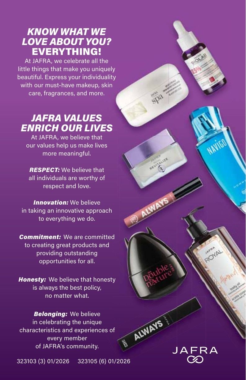 JAFRA Spring/Summer 2026 Product Catalog Weekly Ad February 1 - August 31, 2026