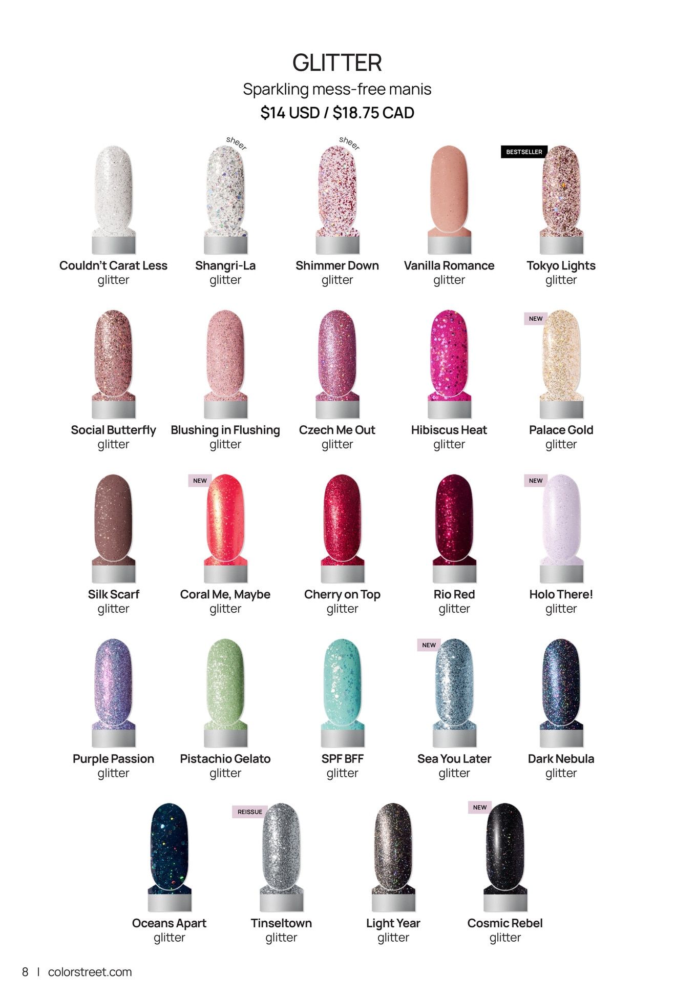 Color Street Core Catalog Weekly Ad January 23 - December 31, 2026