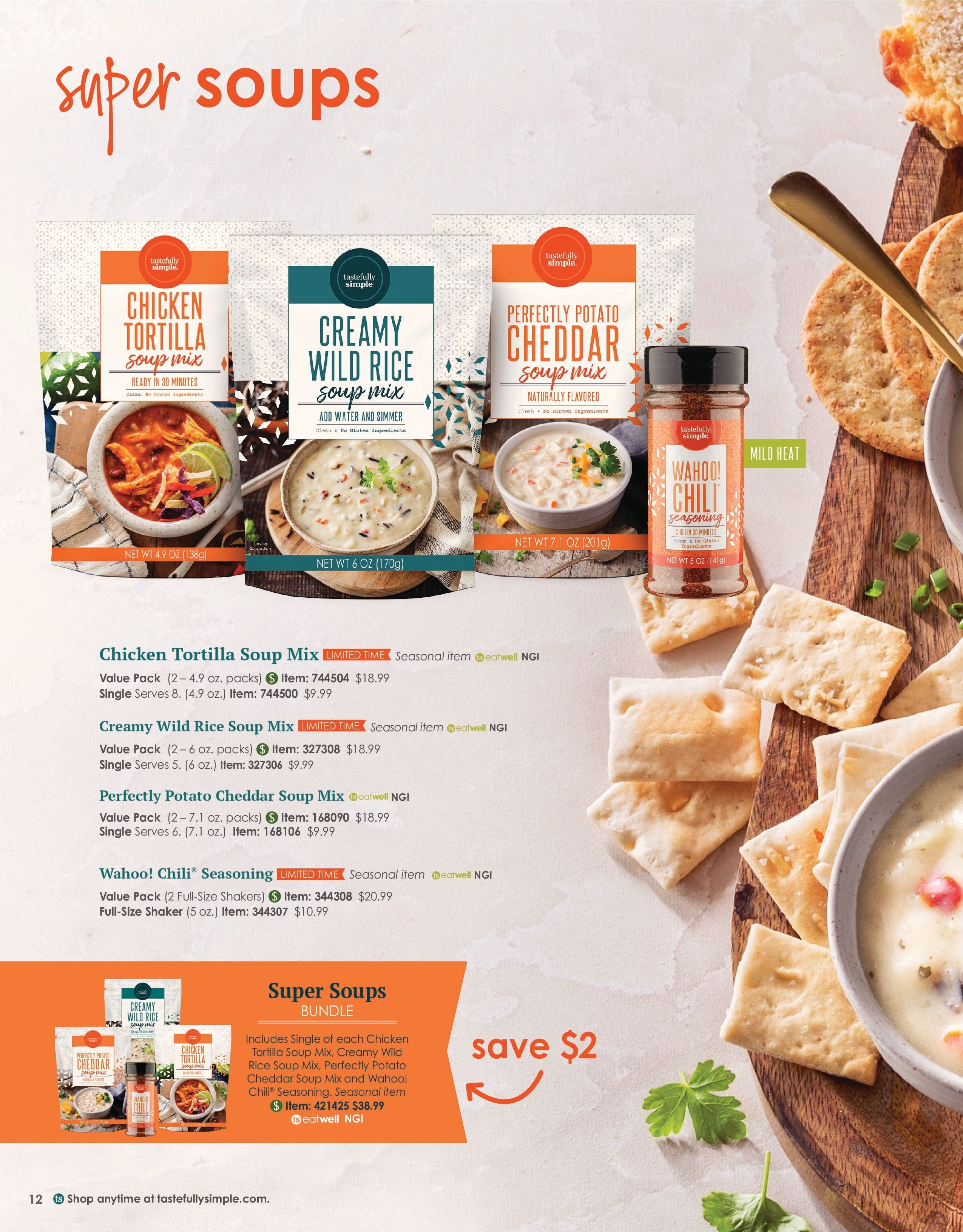 Tastefully Simple Fall/Winter 2026 Catalog Weekly Ad August 1, 2026 - February 28, 2027