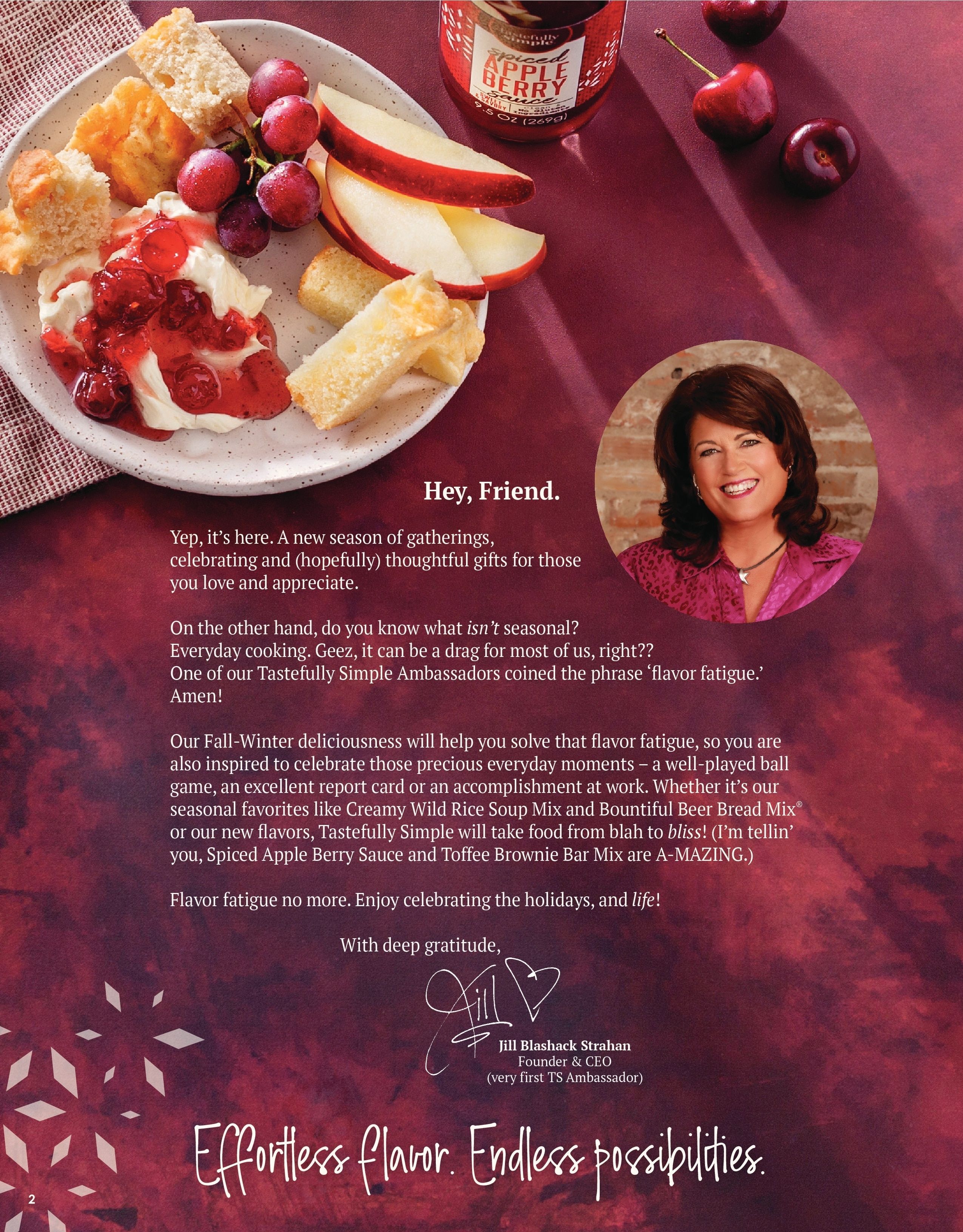 Tastefully Simple Fall/Winter 2026 Catalog Weekly Ad August 1, 2026 - February 28, 2027