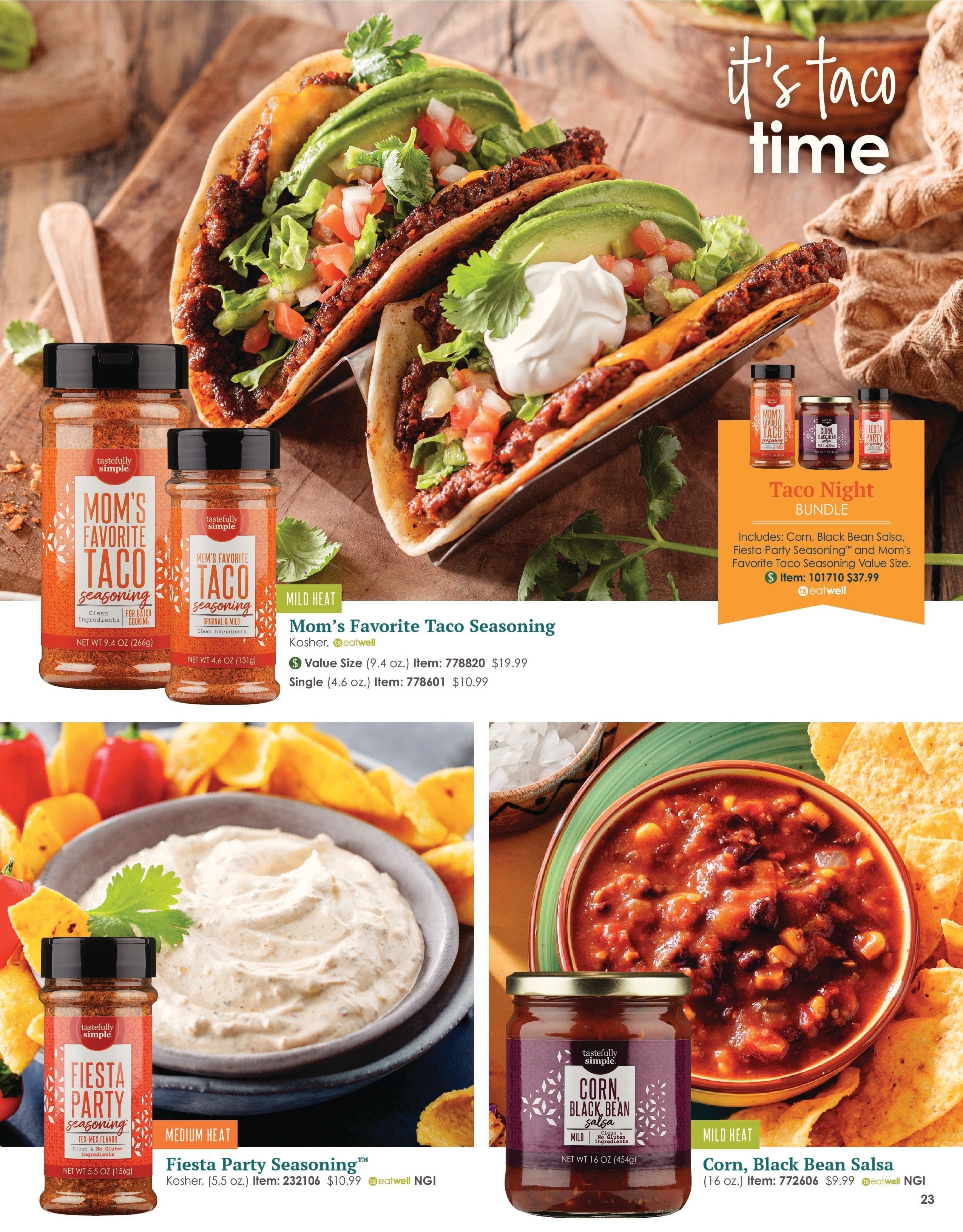 Tastefully Simple Fall/Winter 2026 Catalog Weekly Ad August 1, 2026 - February 28, 2027