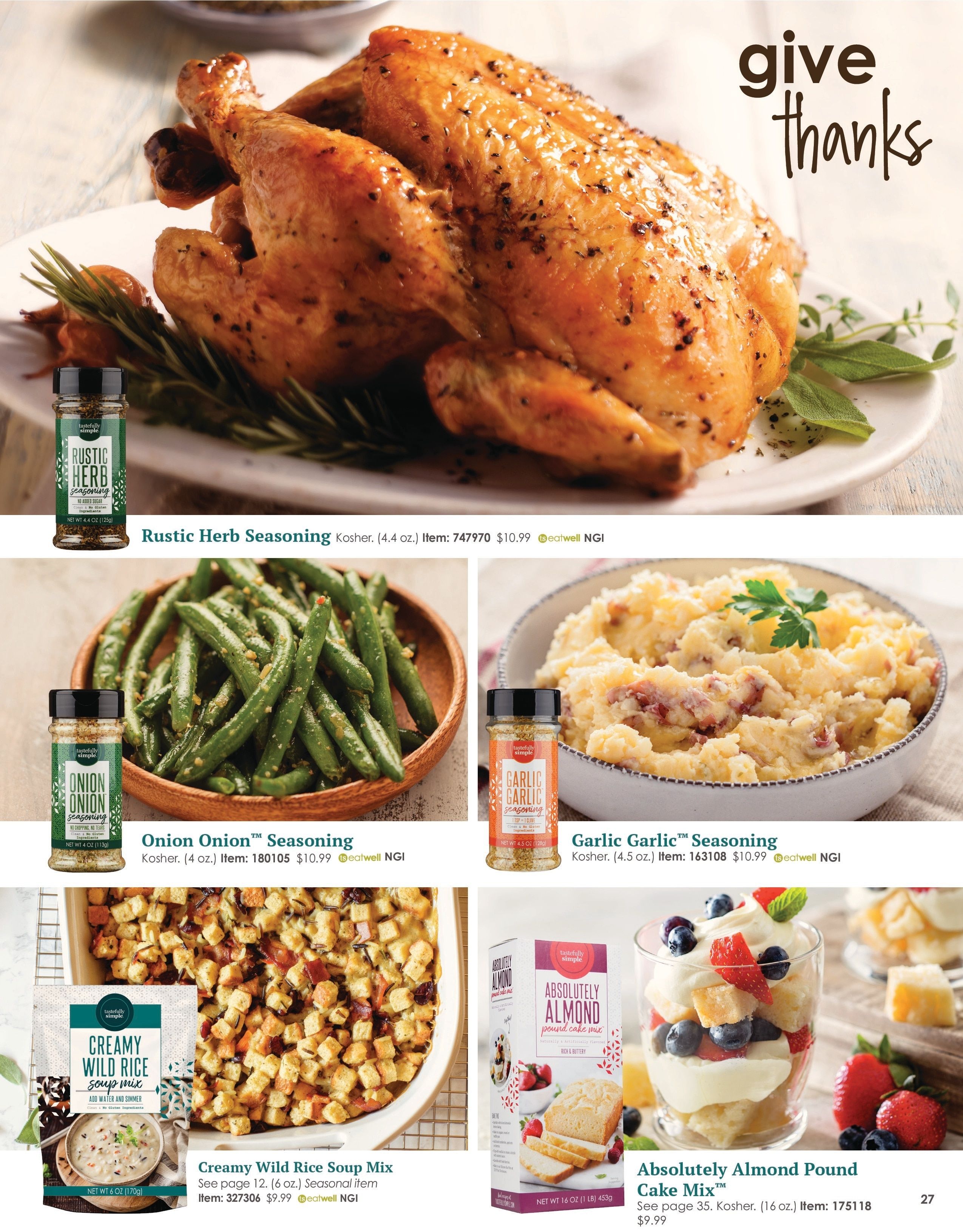 Tastefully Simple Fall/Winter 2026 Catalog Weekly Ad August 1, 2026 - February 28, 2027