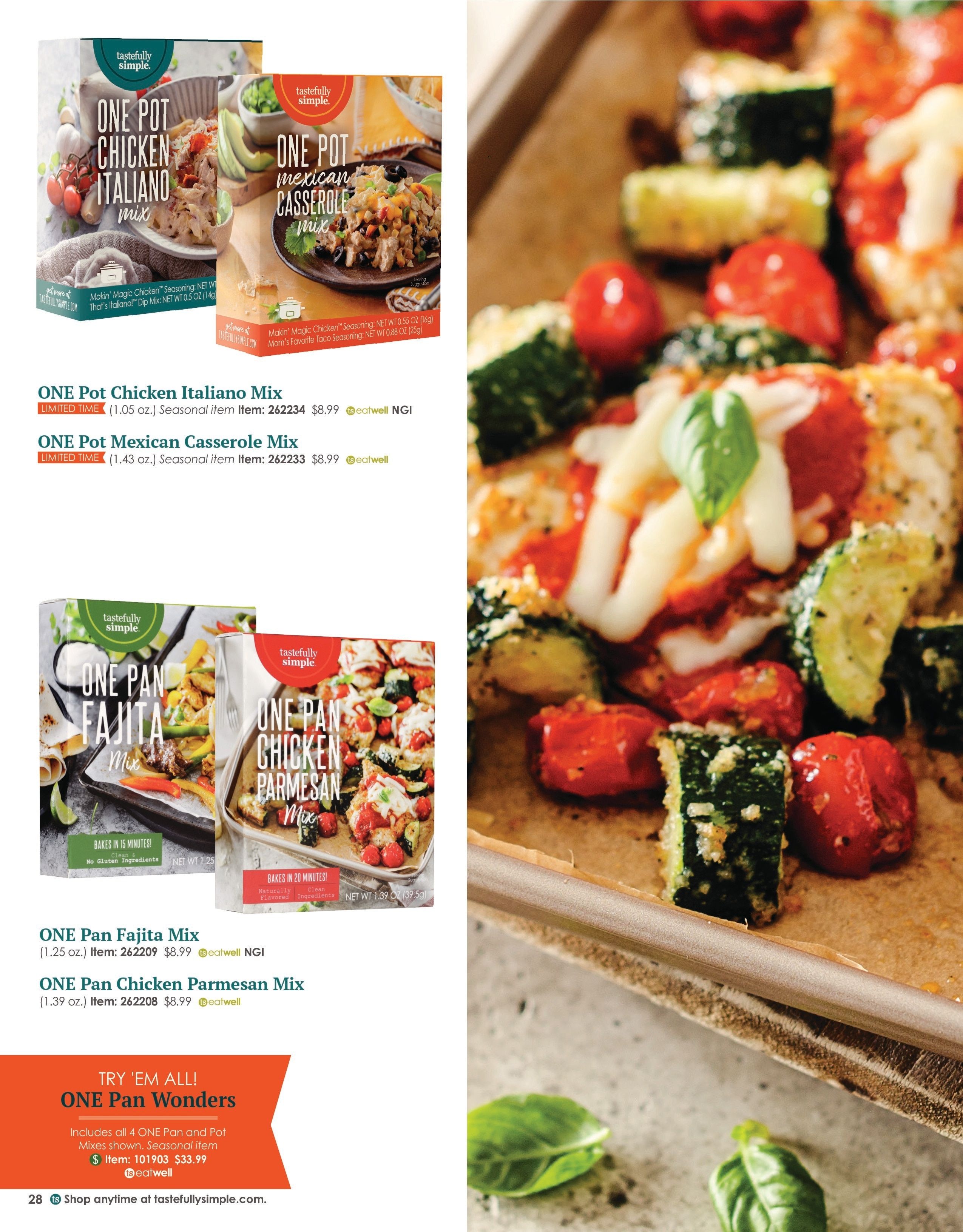 Tastefully Simple Fall/Winter 2026 Catalog Weekly Ad August 1, 2026 - February 28, 2027
