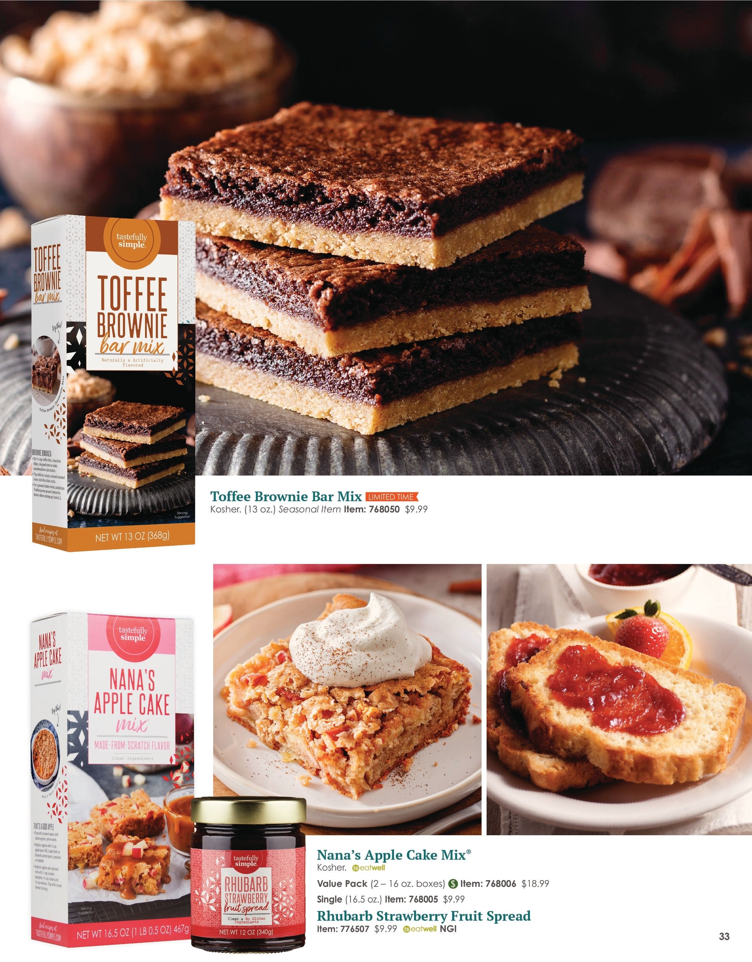 Tastefully Simple Fall/Winter 2026 Catalog Weekly Ad August 1, 2026 - February 28, 2027