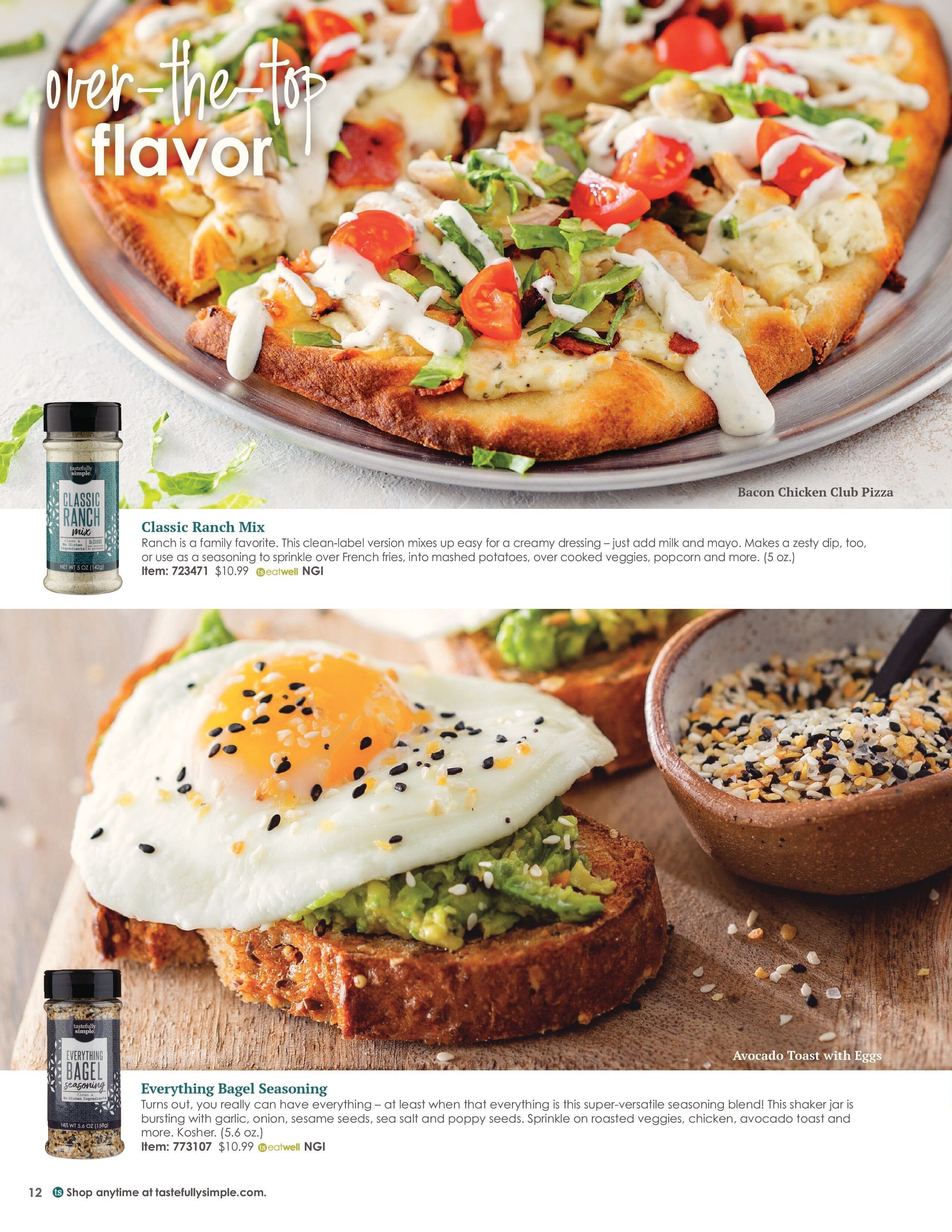Tastefully Simple Spring/Summer 2026 Catalog Weekly Ad March 1 - August 31, 2026