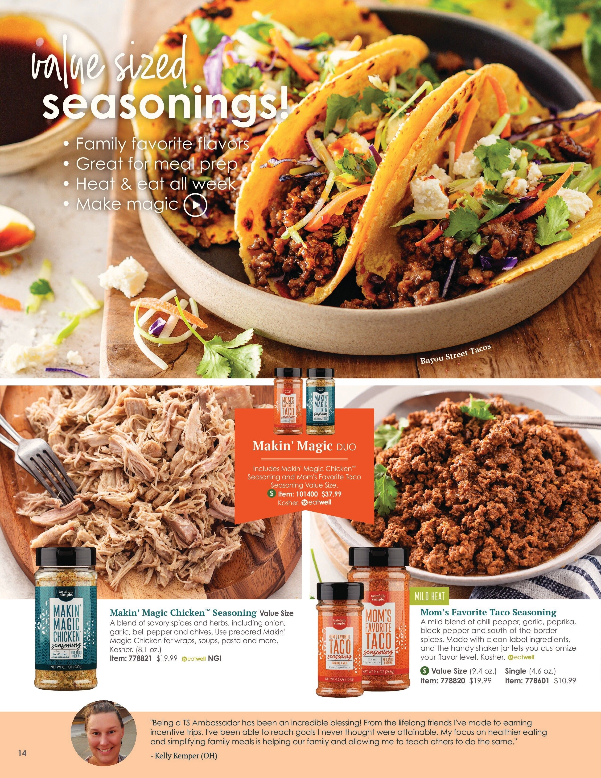 Tastefully Simple Spring/Summer 2026 Catalog Weekly Ad March 1 - August 31, 2026