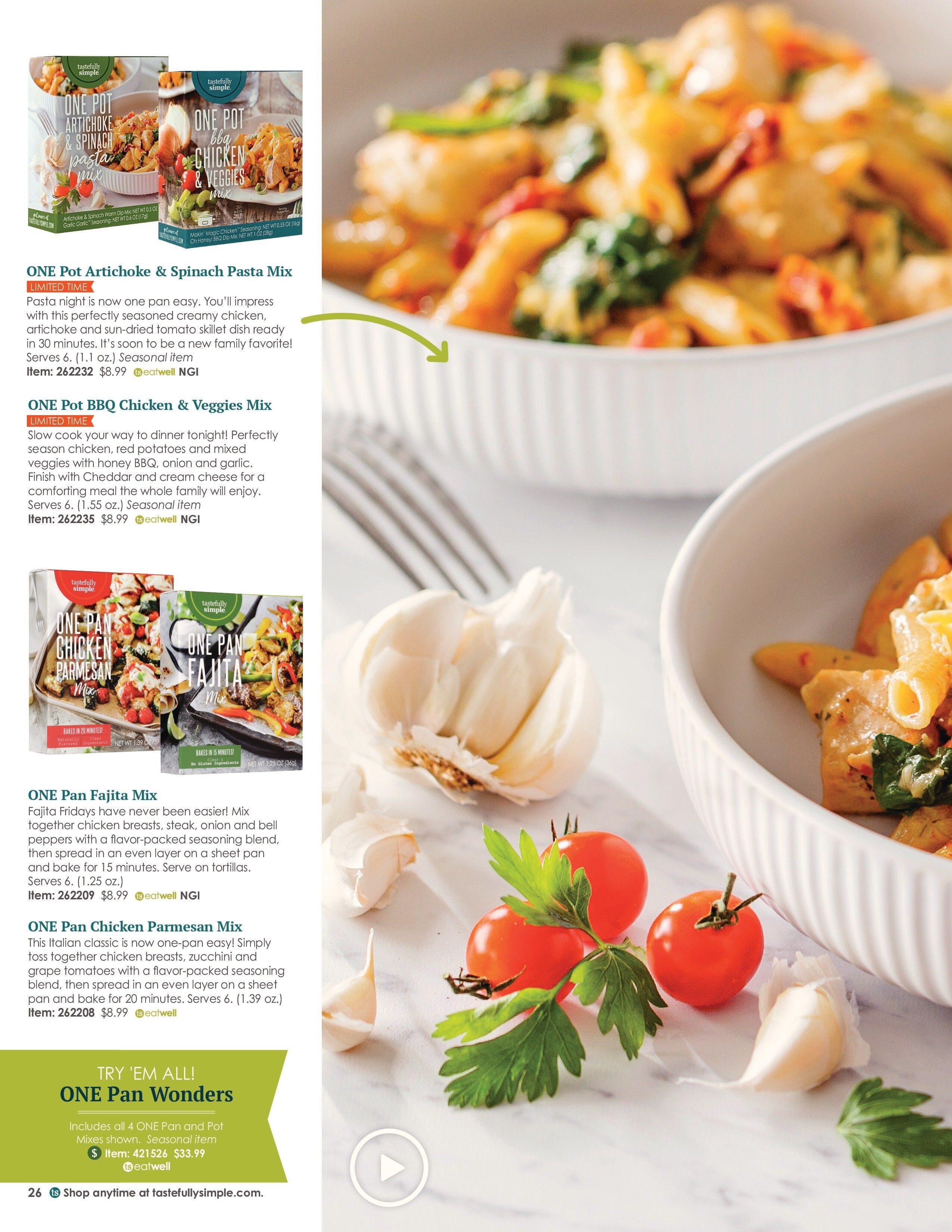 Tastefully Simple Spring/Summer 2026 Catalog Weekly Ad March 1 - August 31, 2026
