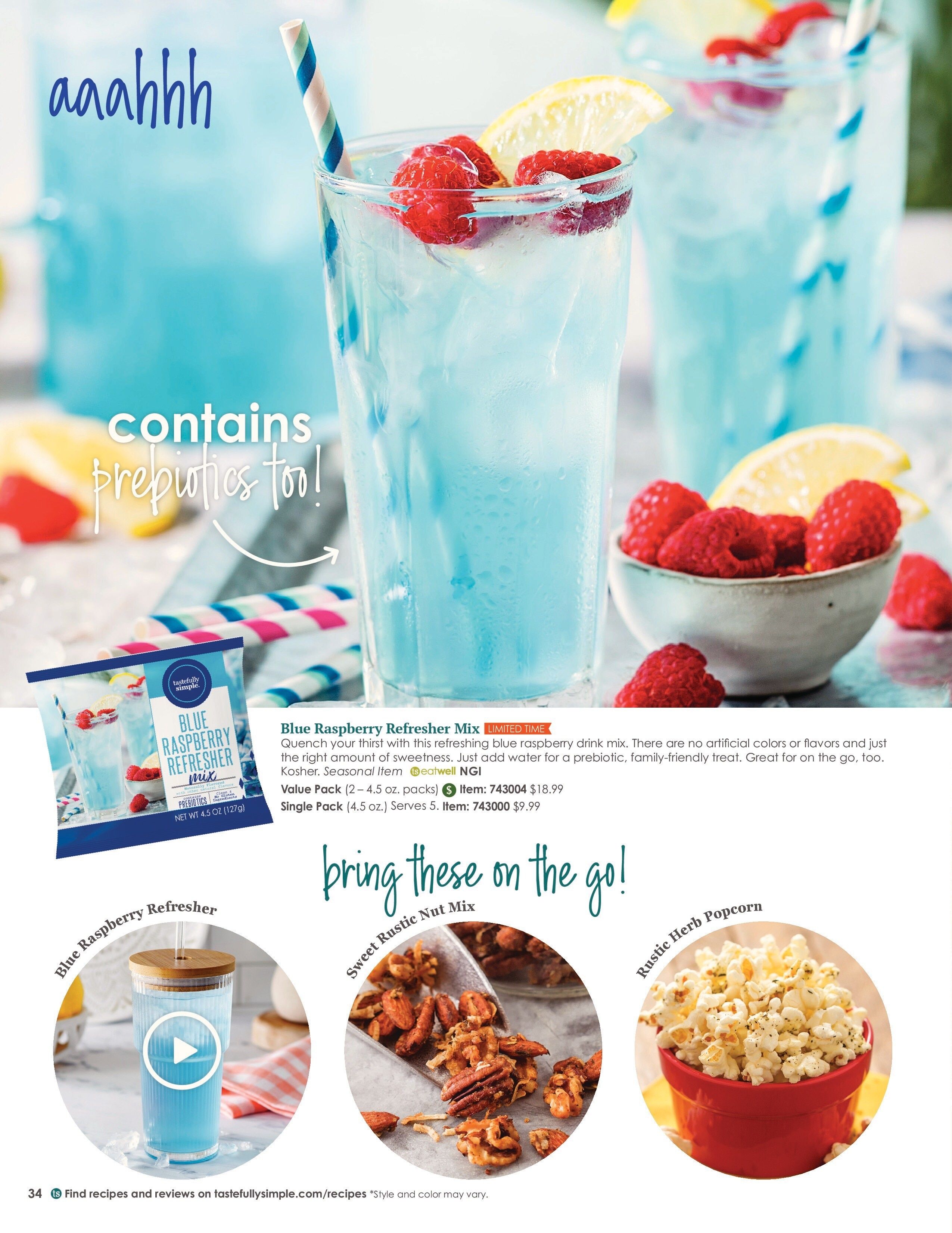 Tastefully Simple Spring/Summer 2026 Catalog Weekly Ad March 1 - August 31, 2026