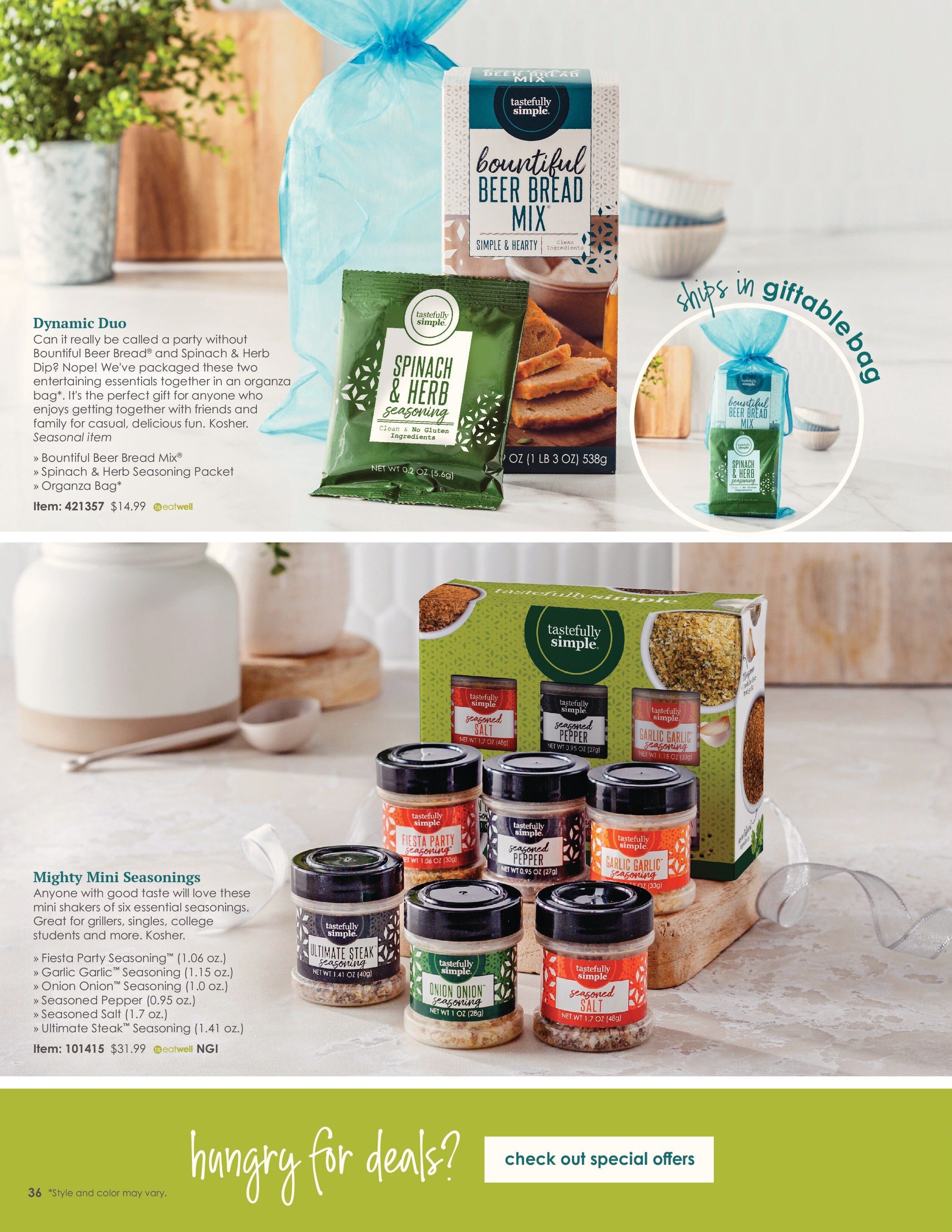 Tastefully Simple Spring/Summer 2026 Catalog Weekly Ad March 1 - August 31, 2026