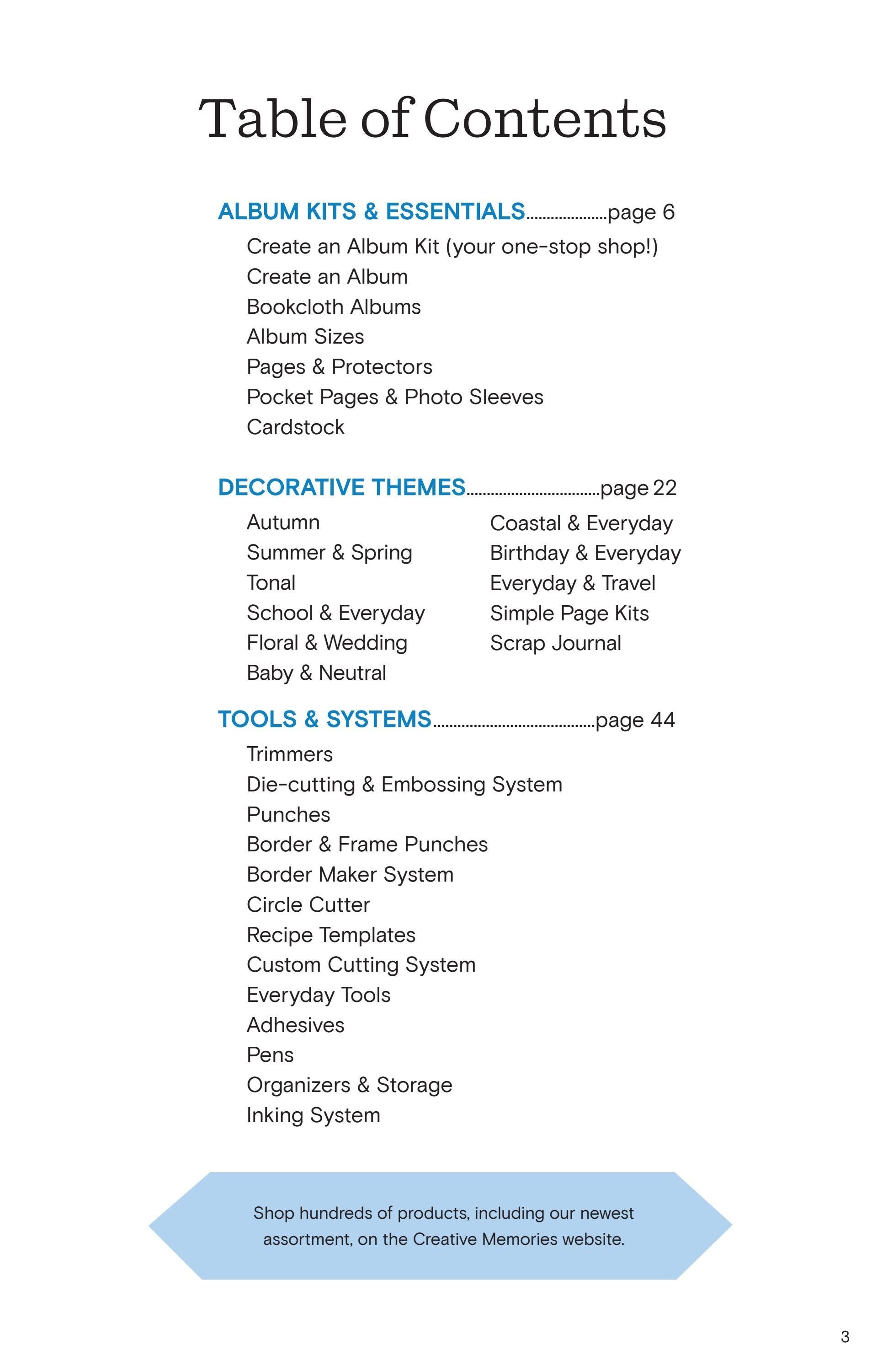 Creative Memories Q3/Q4 Product Catalog Weekly Ad July 1 - December 31, 2026
