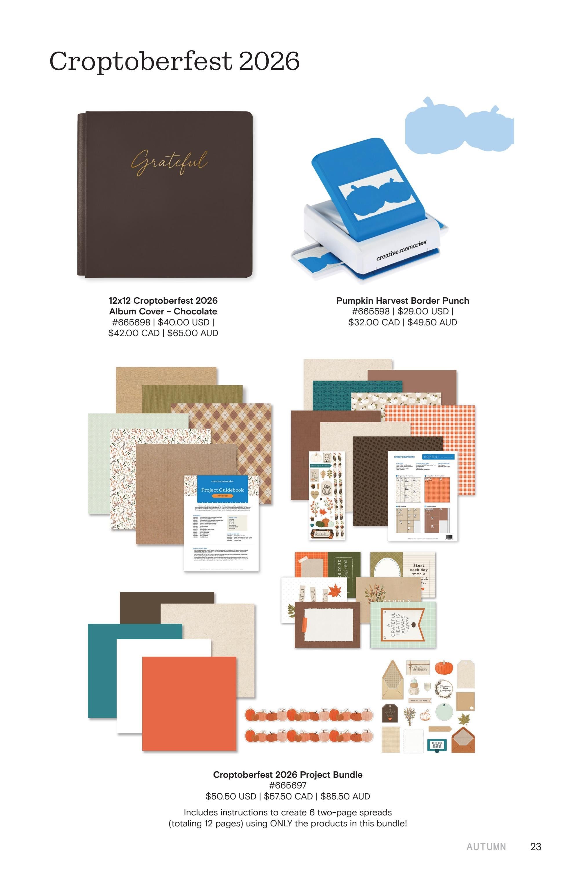 Creative Memories Q3/Q4 Product Catalog Weekly Ad July 1 - December 31, 2026