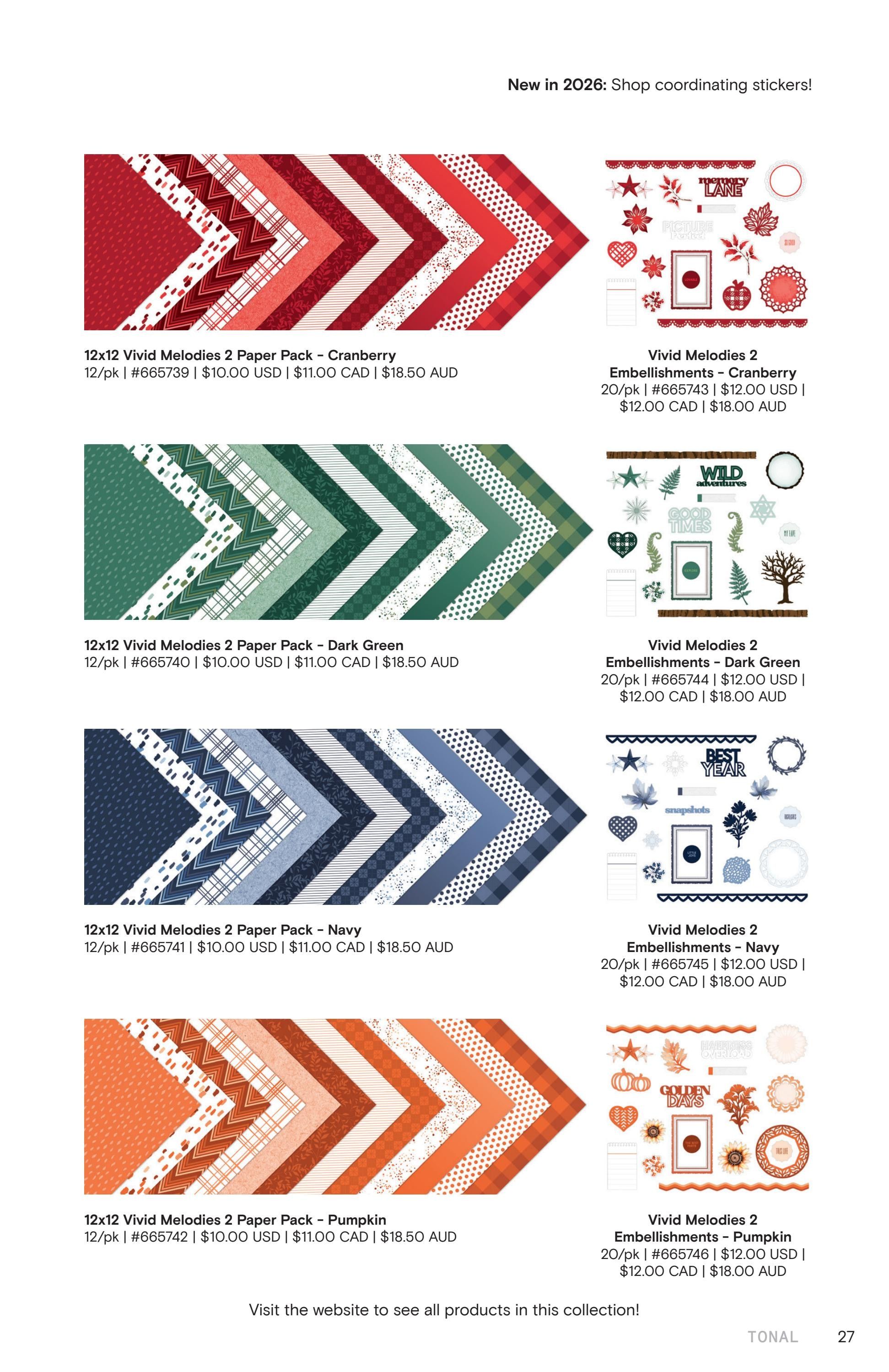 Creative Memories Q3/Q4 Product Catalog Weekly Ad July 1 - December 31, 2026