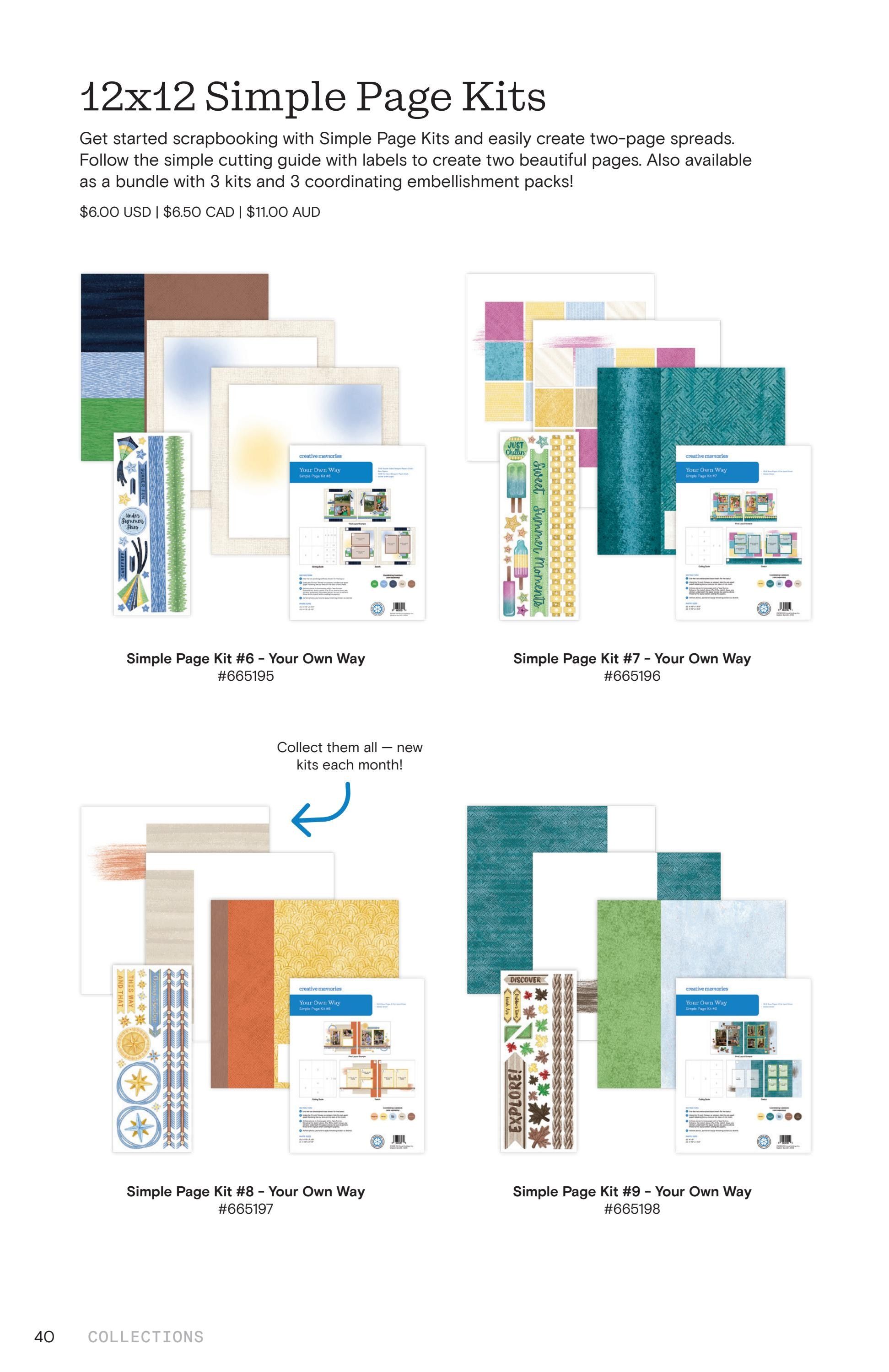 Creative Memories Q3/Q4 Product Catalog Weekly Ad July 1 - December 31, 2026
