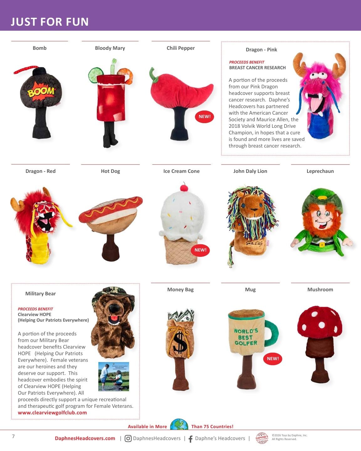 Daphne's Headcovers Product Catalog Weekly Ad January 1 - December 31, 2026