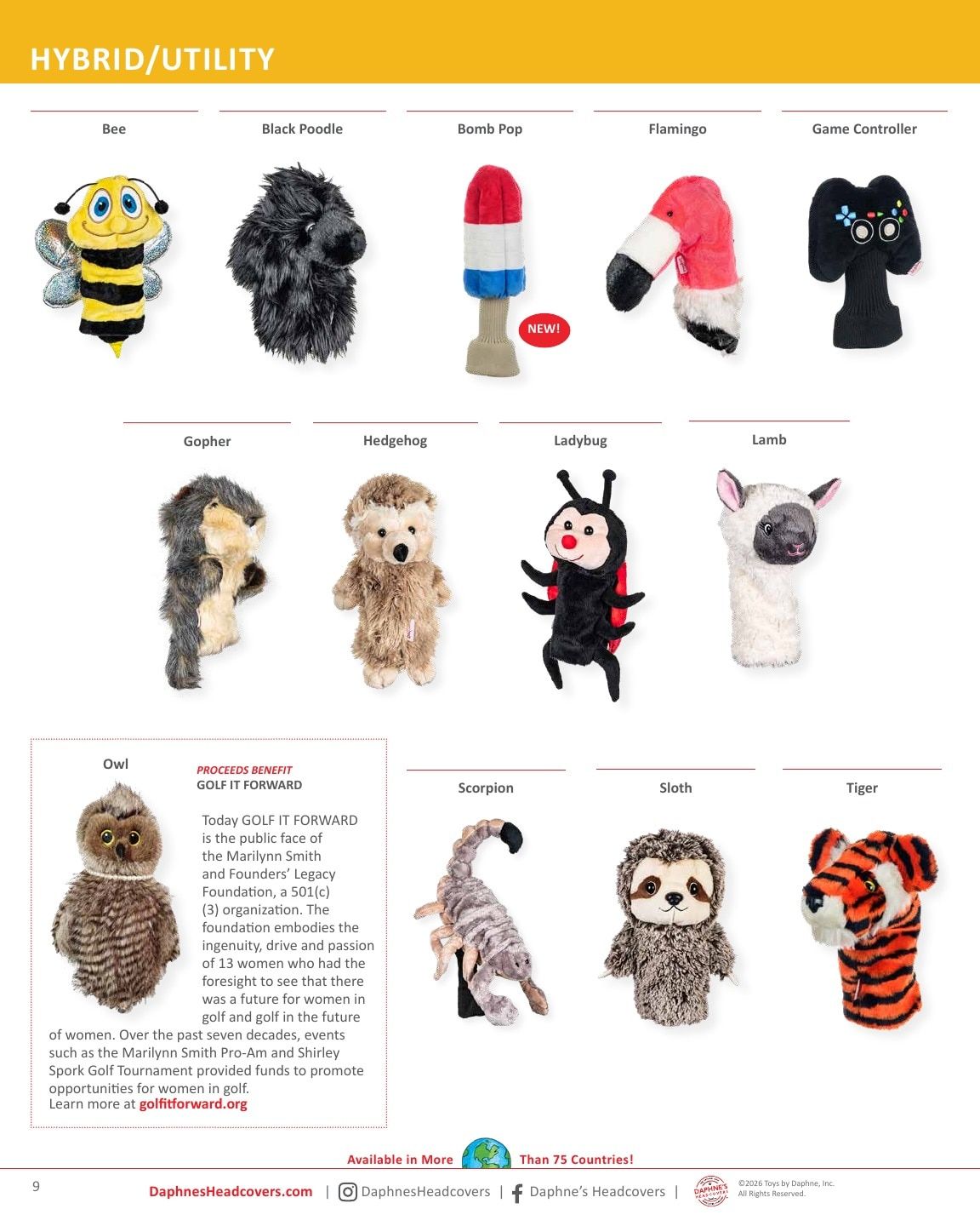 Daphne's Headcovers Product Catalog Weekly Ad January 1 - December 31, 2026