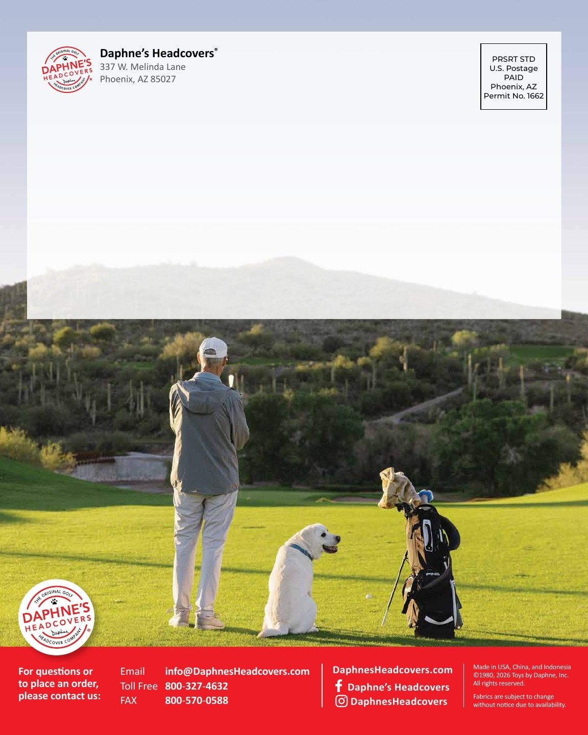 Daphne's Headcovers Product Catalog Weekly Ad January 1 - December 31, 2026