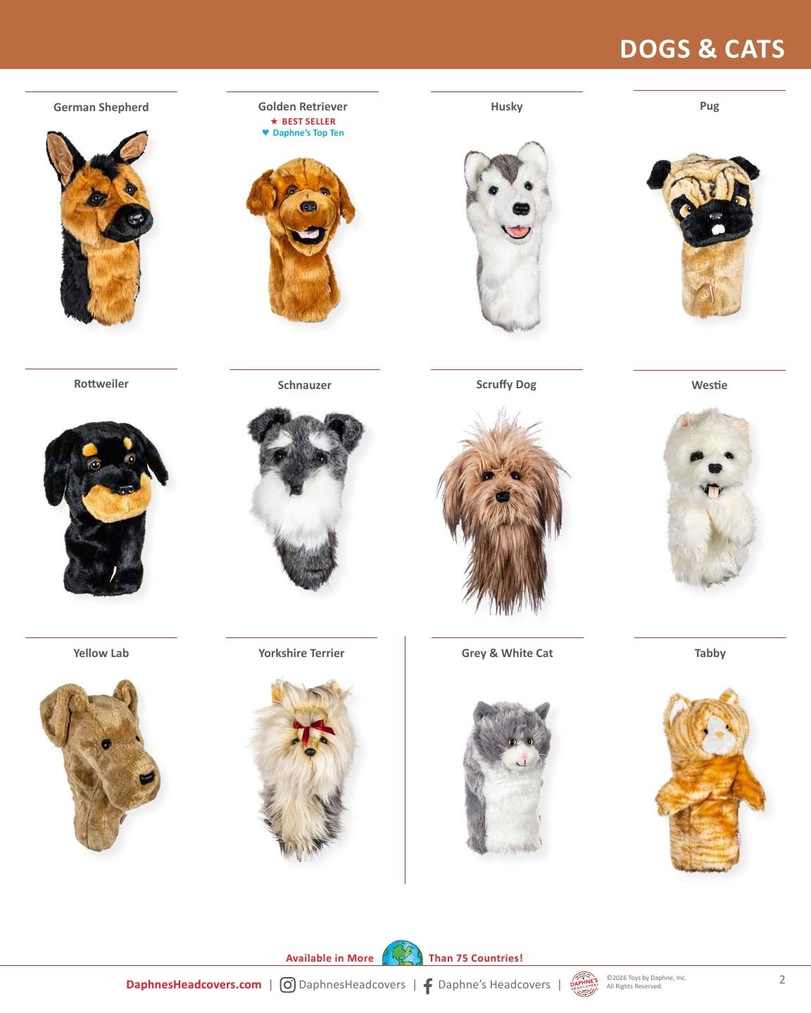 Daphne's Headcovers Product Catalog Weekly Ad January 1 - December 31, 2026