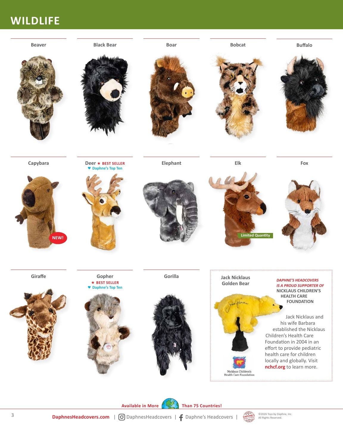 Daphne's Headcovers Product Catalog Weekly Ad January 1 - December 31, 2026