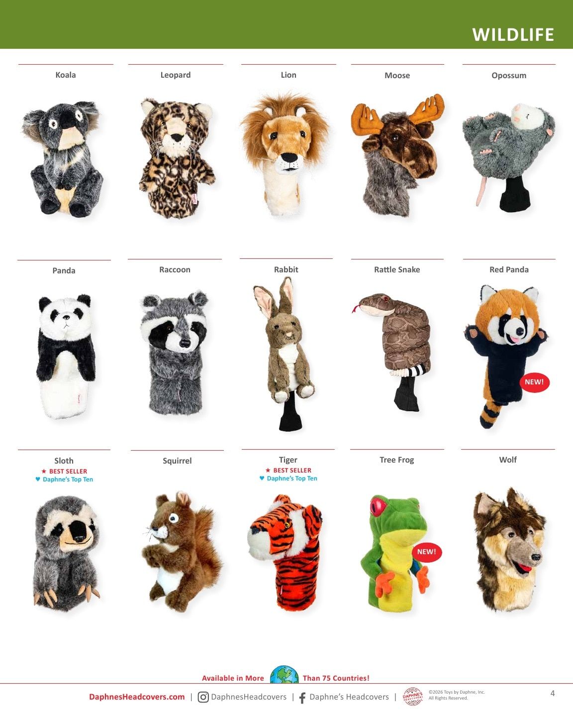 Daphne's Headcovers Product Catalog Weekly Ad January 1 - December 31, 2026