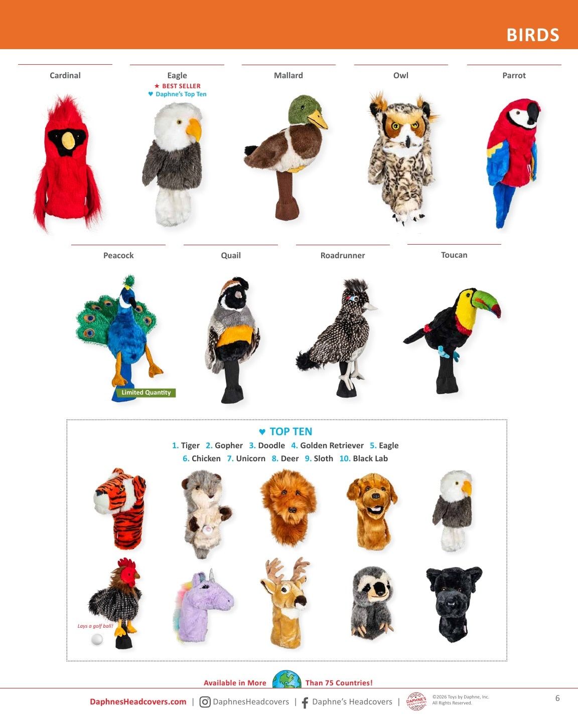 Daphne's Headcovers Product Catalog Weekly Ad January 1 - December 31, 2026