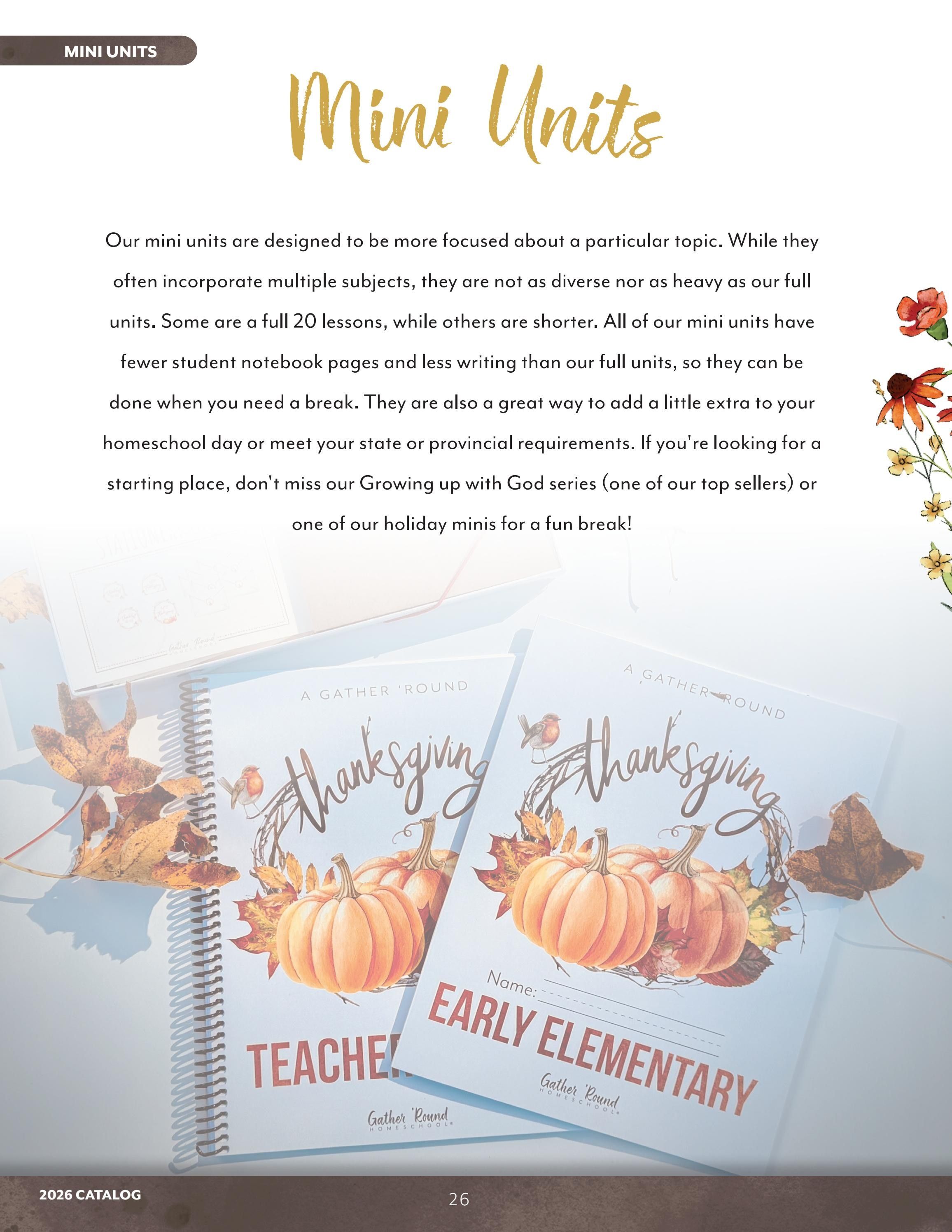 Gather 'Round Homeschool Catalog Weekly Ad January 1 - December 31, 2026